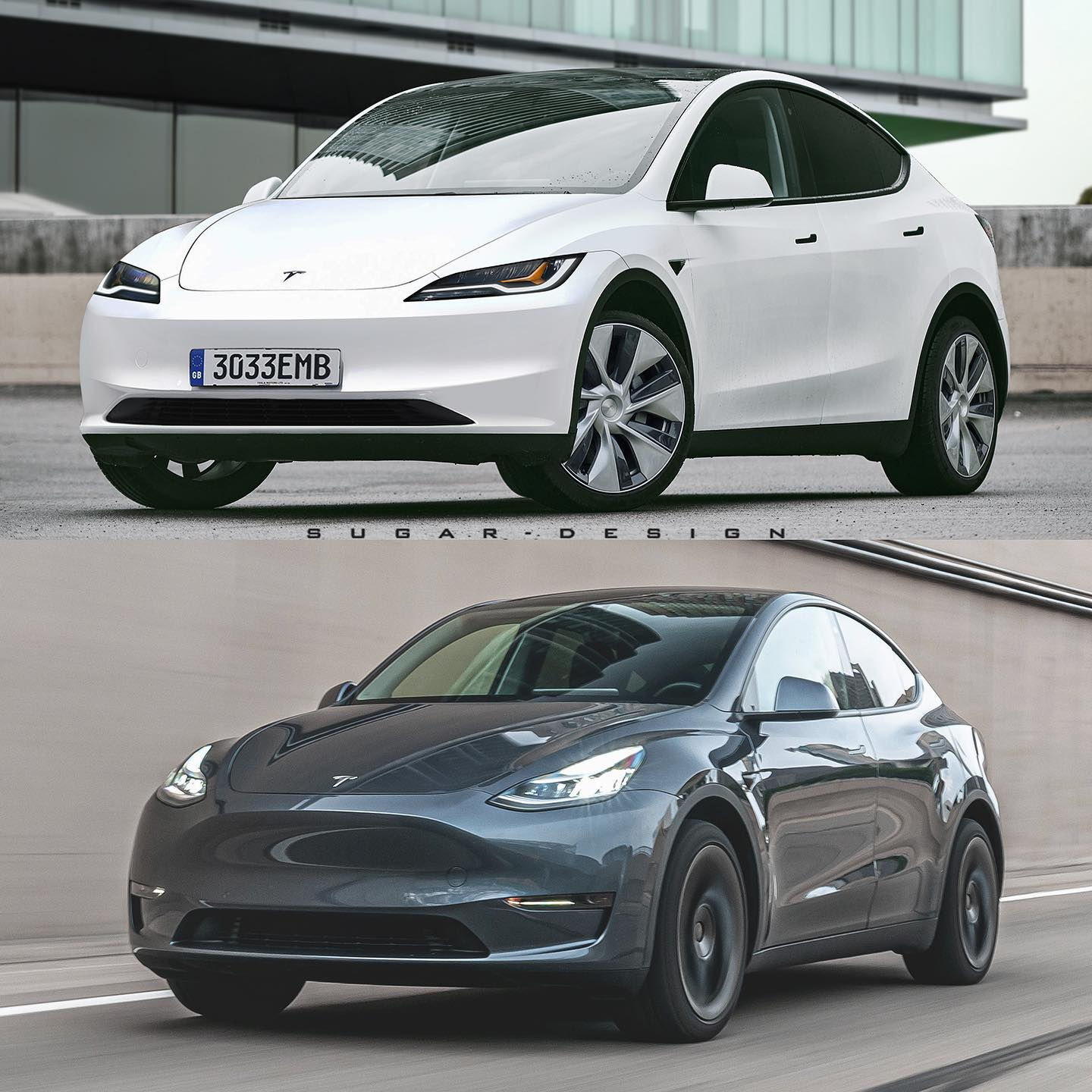 Wallpaper #qmd-DJMBSpphPi3-ad6B213 Subtly Facelifted Tesla Model Y Joins Streamlined Model 3 Refresh