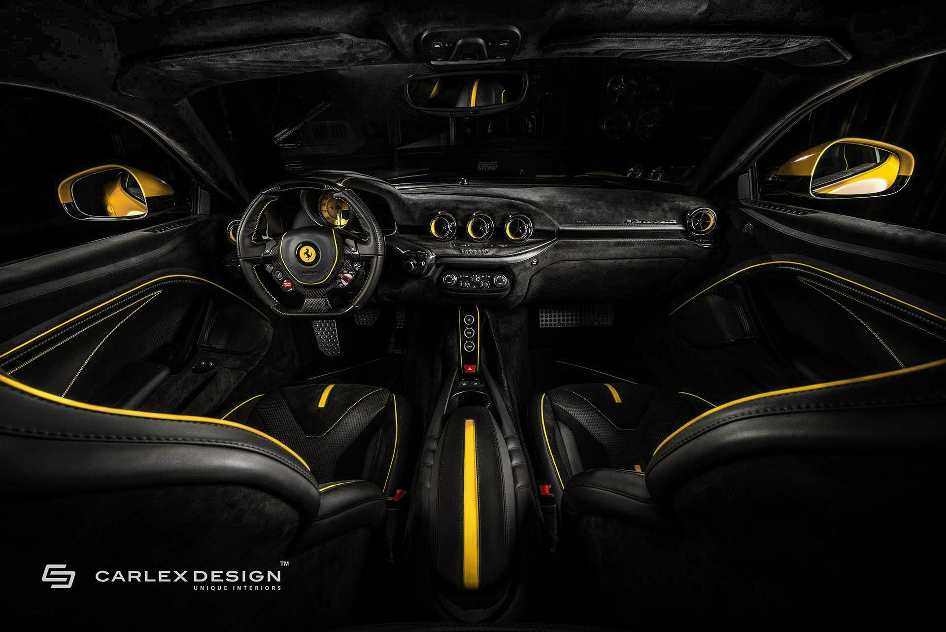 Wallpaper #lmiaHZMBSpphPi3-Uyac292 Carlex Design Gives Yellow Ferrari F12 a New Interior Autoevolution