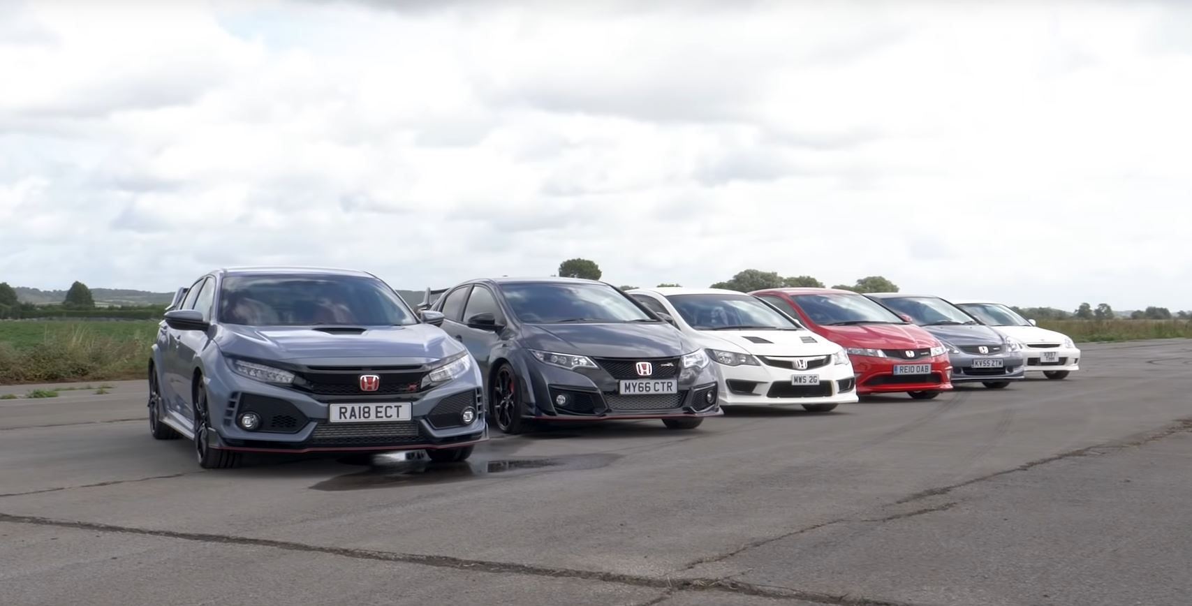 Wallpaper #7rhn1pIBJvJKYCmEpd3T130 All Honda Civic Type R Models Gather for a Hot Hatch Reunion Video