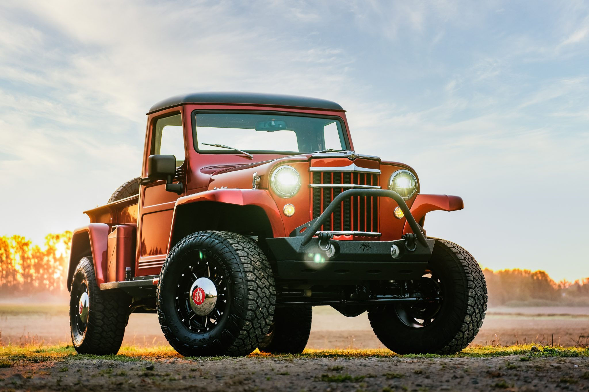Wallpaper #0518M5MBgczKmuyafvRb101 1955 Willys Jeep Pickup with Jk Wrangler Chassis Rocks Supercharged V6
