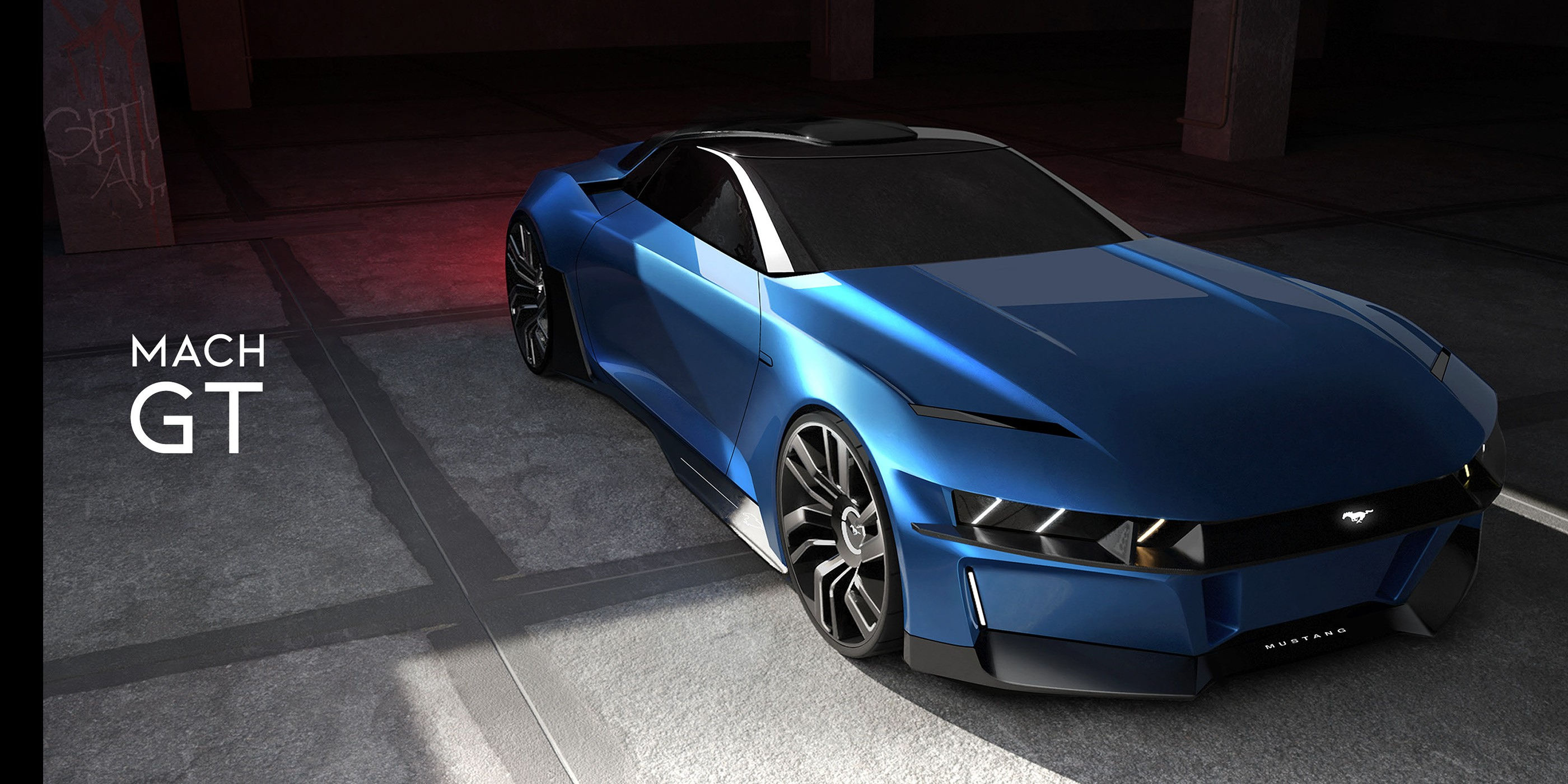 Wallpaper #aCaLmZcBNyflpn9rqohZ8 Ford Mustang Mach GT Rendering Shows the All Electric Mustang People