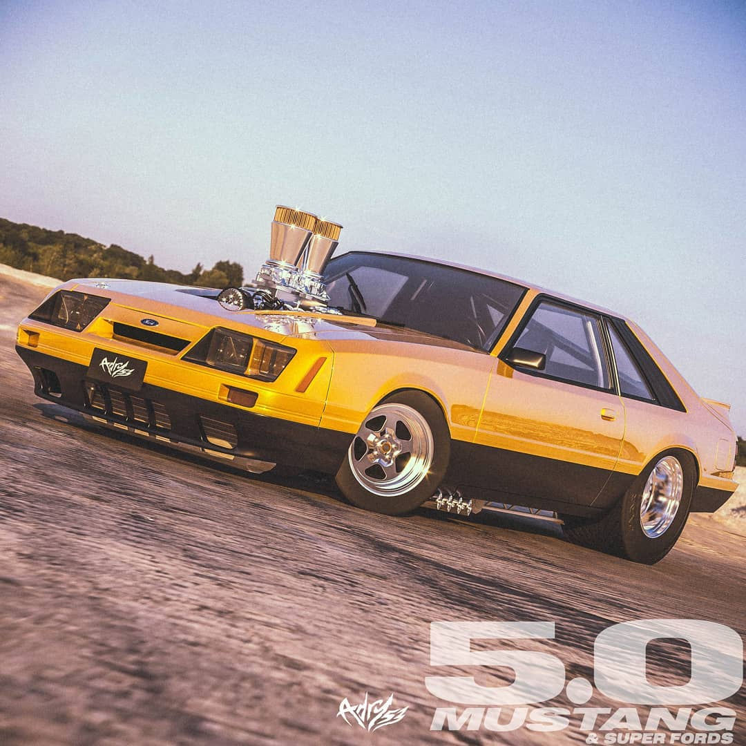 Wallpaper #qnfXJpMB-pgBXx605qO-48 Ford Mustang Oldie Goldie is the Perfect Fox Body Drag Racer