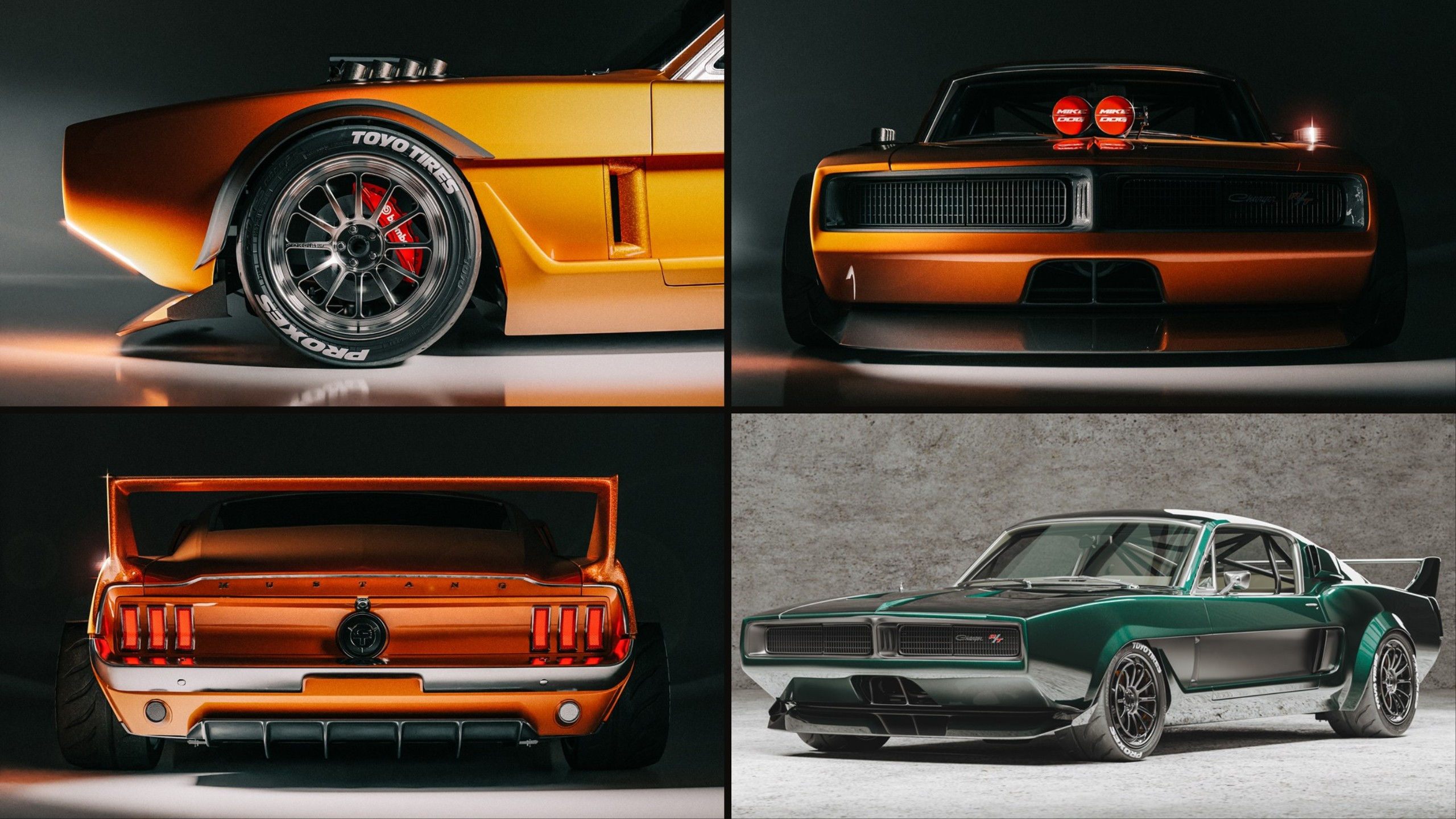 Wallpaper #vhm3LI8BtGB6xQ78RJAD41 What Makes a 67 Mustang X 69 Charger Cgi Mashup Better a Widebody