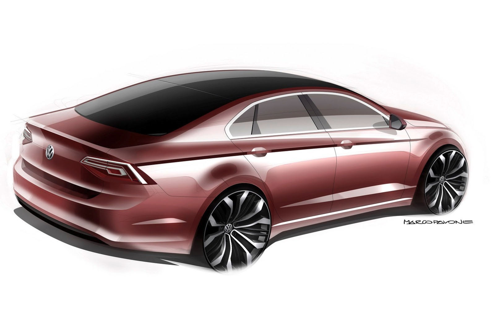 Wallpaper #4WfGDpMBSpphPi3-_uvA137 Volkswagens New Midsize Coupe Concept Looks Like a Jetta Cc