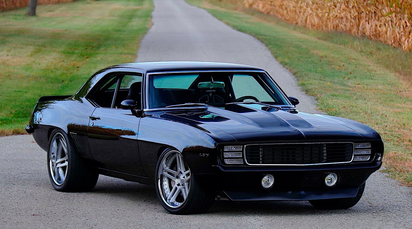 Wallpaper #7hlTHI8BtGB6xQ788nQj58 1969 Chevrolet Camaro is 126k Worth of All Black Muscle Power