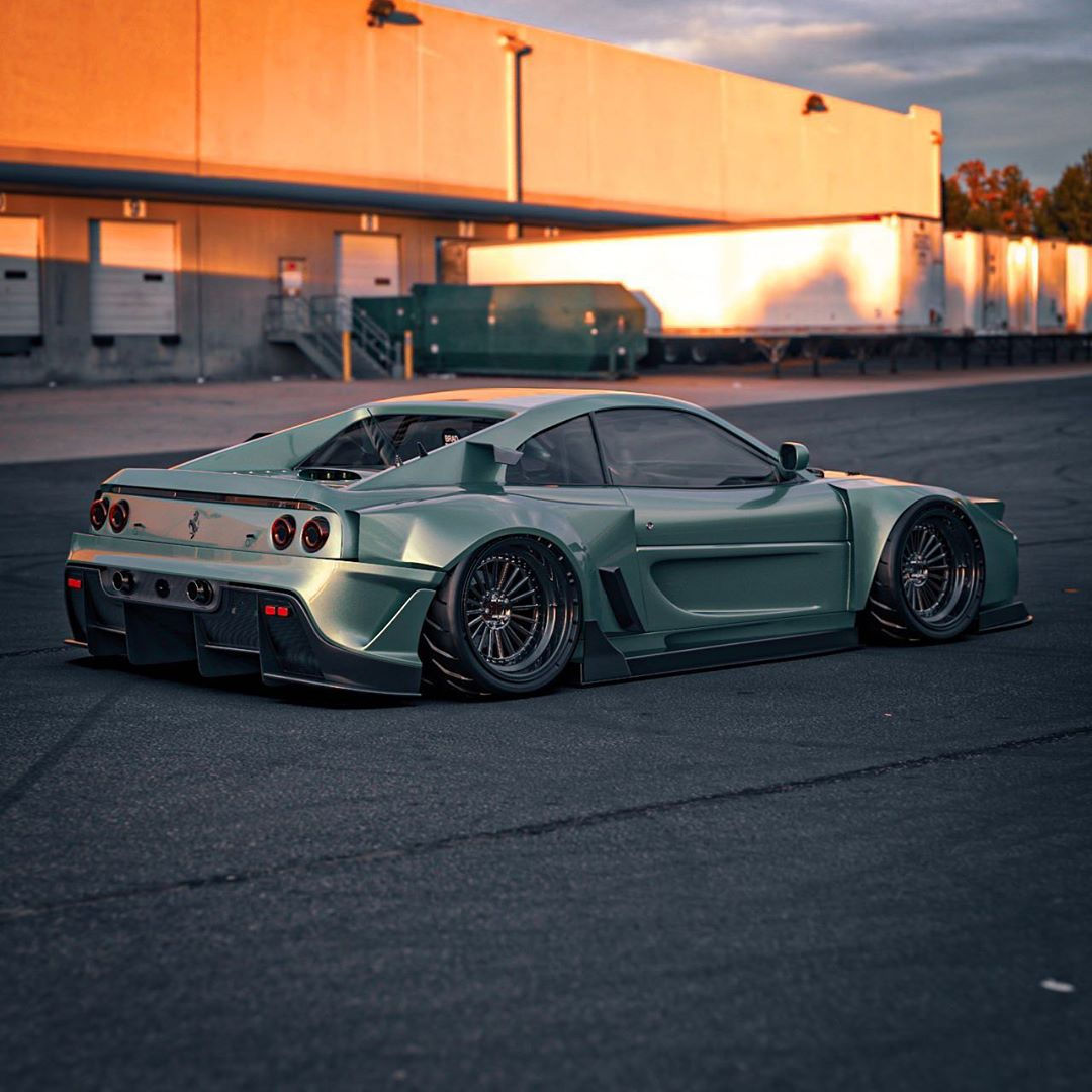 Wallpaper #rQMbY5MBpyOg8YnEvNQI64 Ferrari F355 Gets Widebody Cyberpunk Makeover Looks Wild Autoevolution