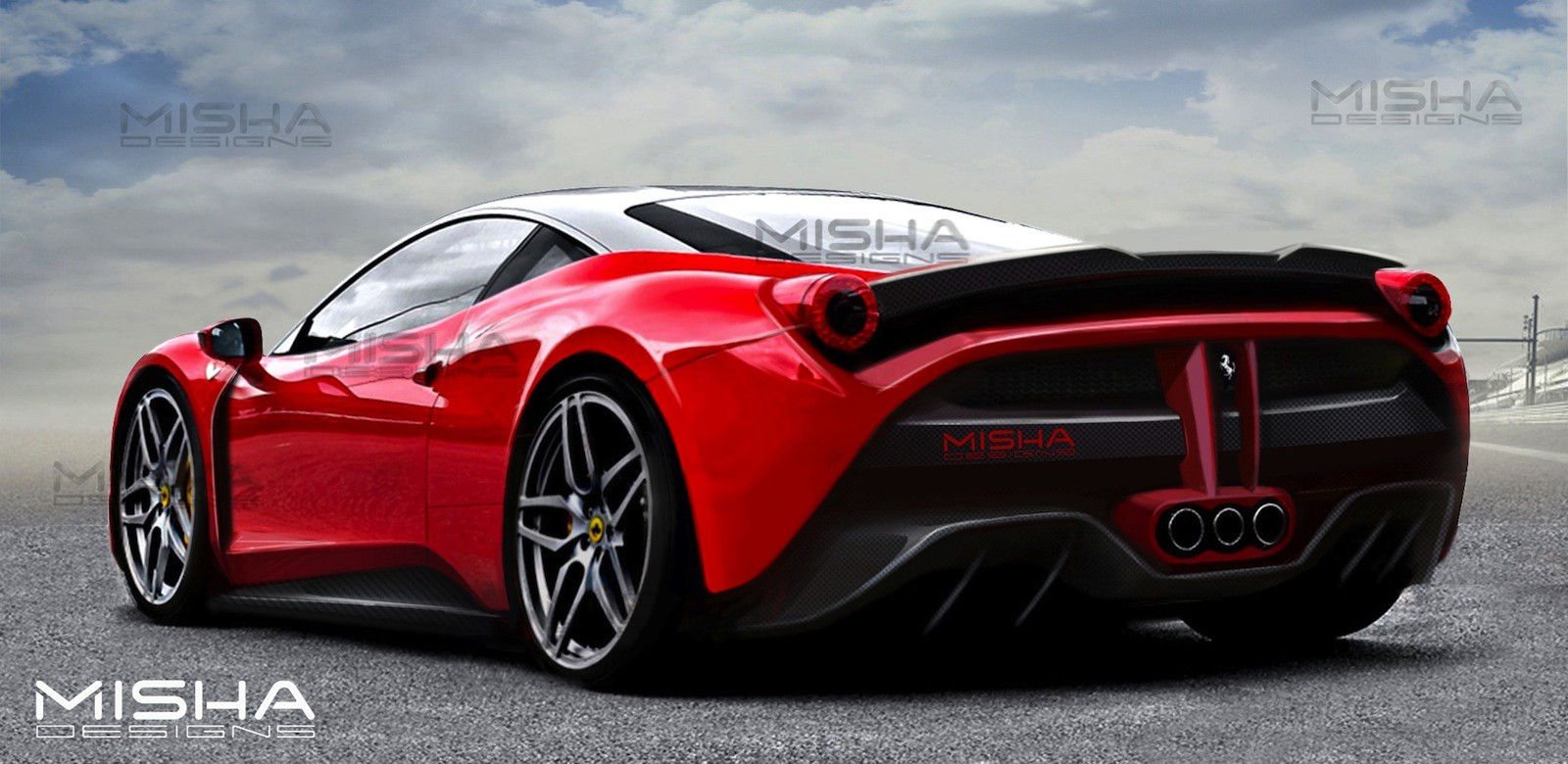 Wallpaper #lBkWBo8BtGB6xQ78ylM551 Misha Designs Ferrari 458 Body Kit is Pure Candy for the Eye