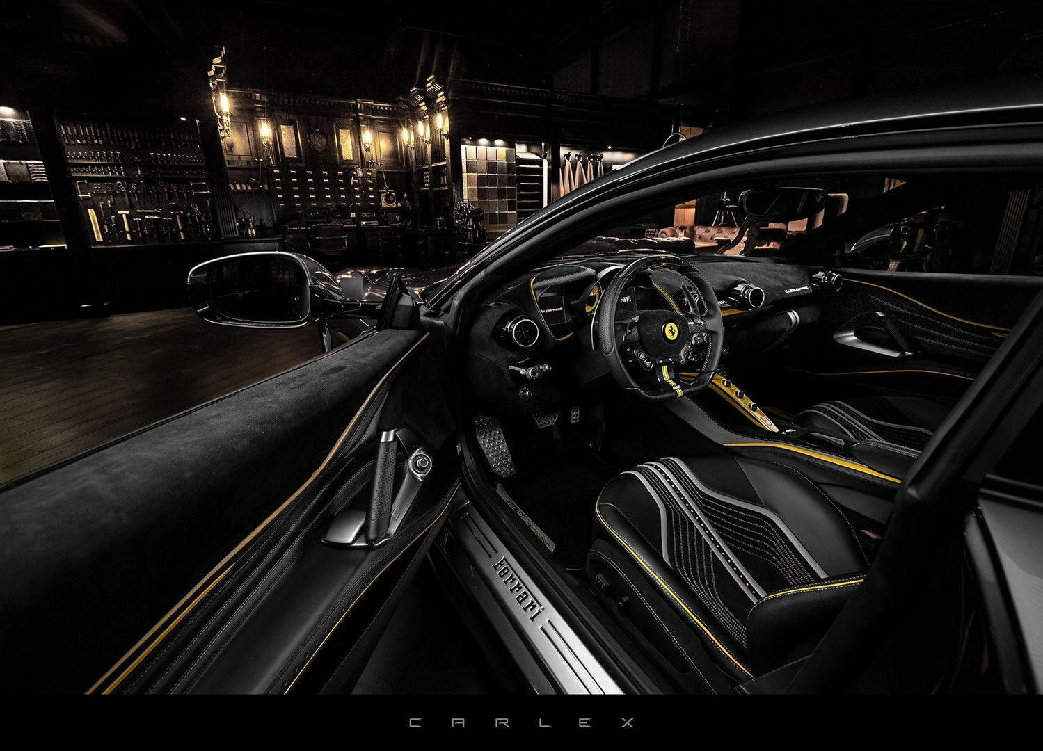 Wallpaper #py7eOJMBeCfPaRV8brst48 Ferrari 812 Superfast Gains Custom Interior Courtesy of Carlex Design