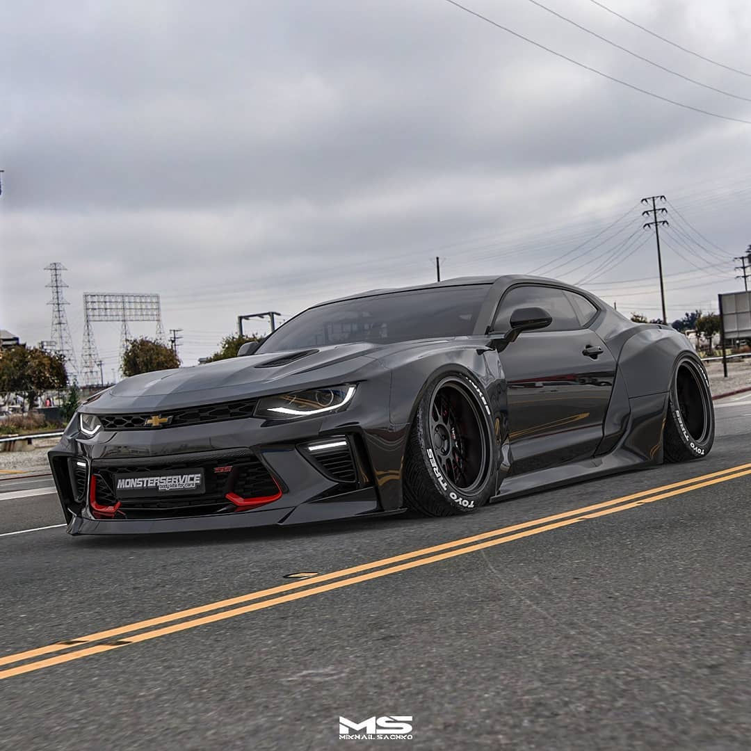 Wallpaper #jWiWF5MBSpphPi3-Jg-p256 Chevrolet Camaro Big Boy is the Daddy of Widebody Autoevolution
