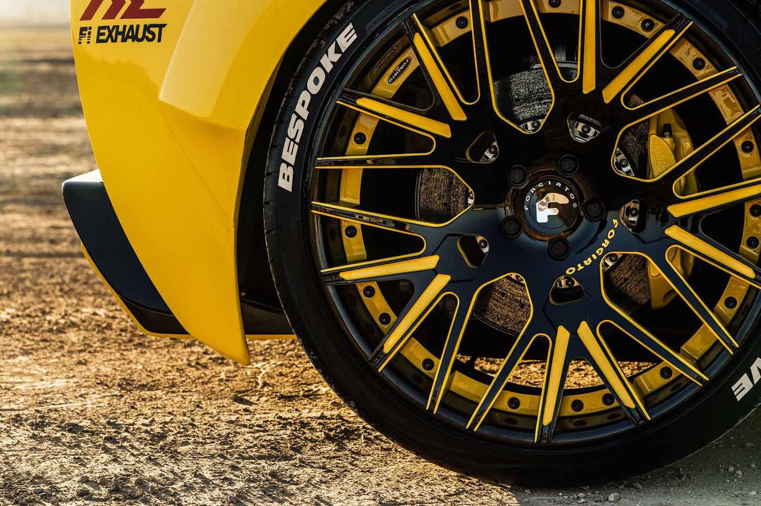 Wallpaper #m2dK_JIBSpphPi3-lJe7295 Prior Design Widebody Ferrari 458 Looks Odd in Yellow Has Forgiato