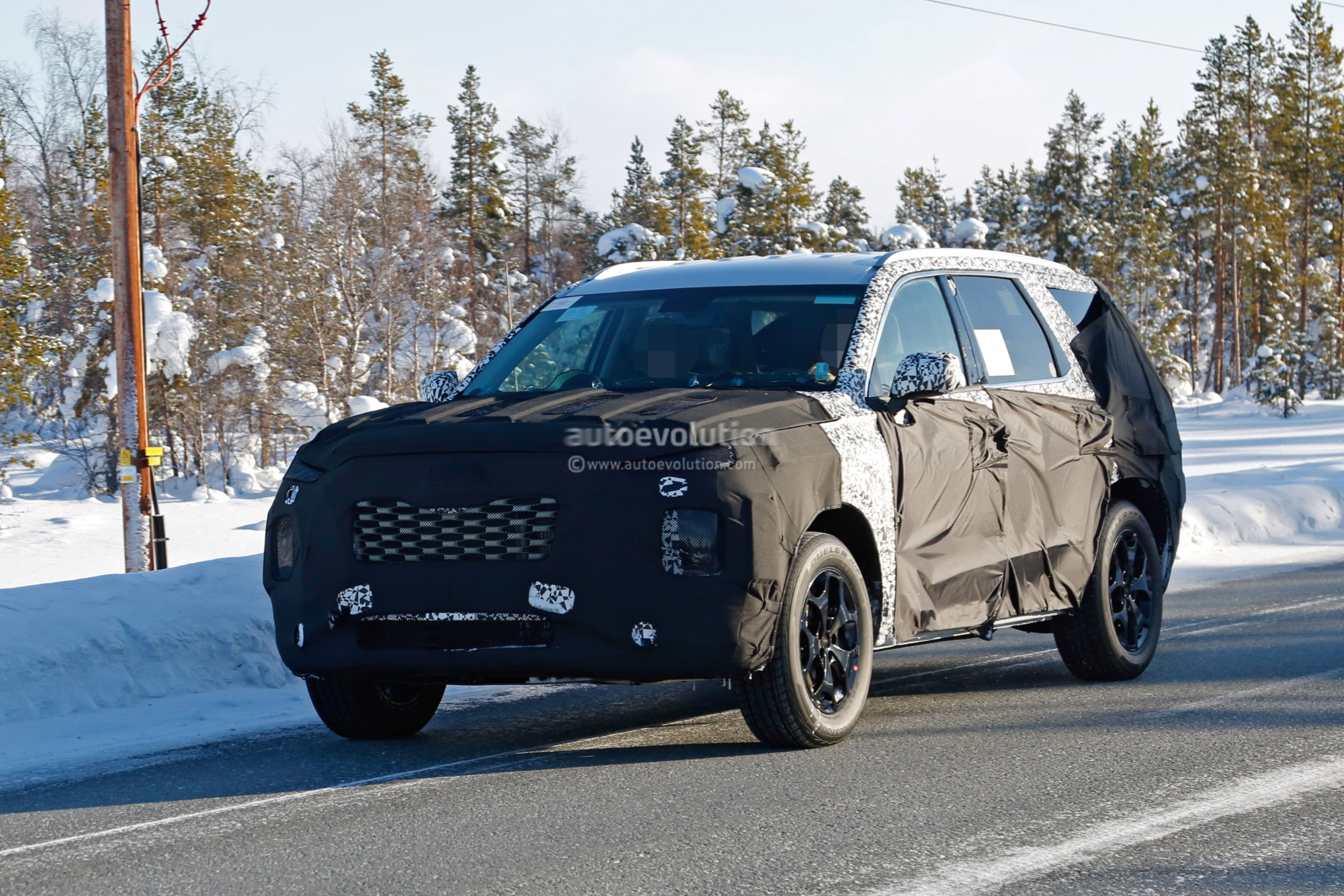 Wallpaper #vxpDT5MB1yWOL4qgvn4v290 2020 Hyundai Large SUV Looks Massive in Latest Spy Photos Autoevolution