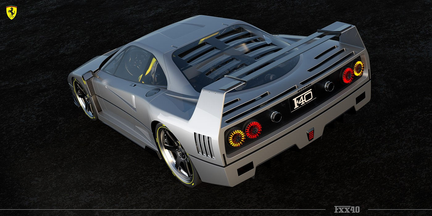 Wallpaper #Q7nI3pIBJvJKYCmEKgfX199 Ferrari Fxx40 Track Only Supercar Rendering Isnt Your Typical F40