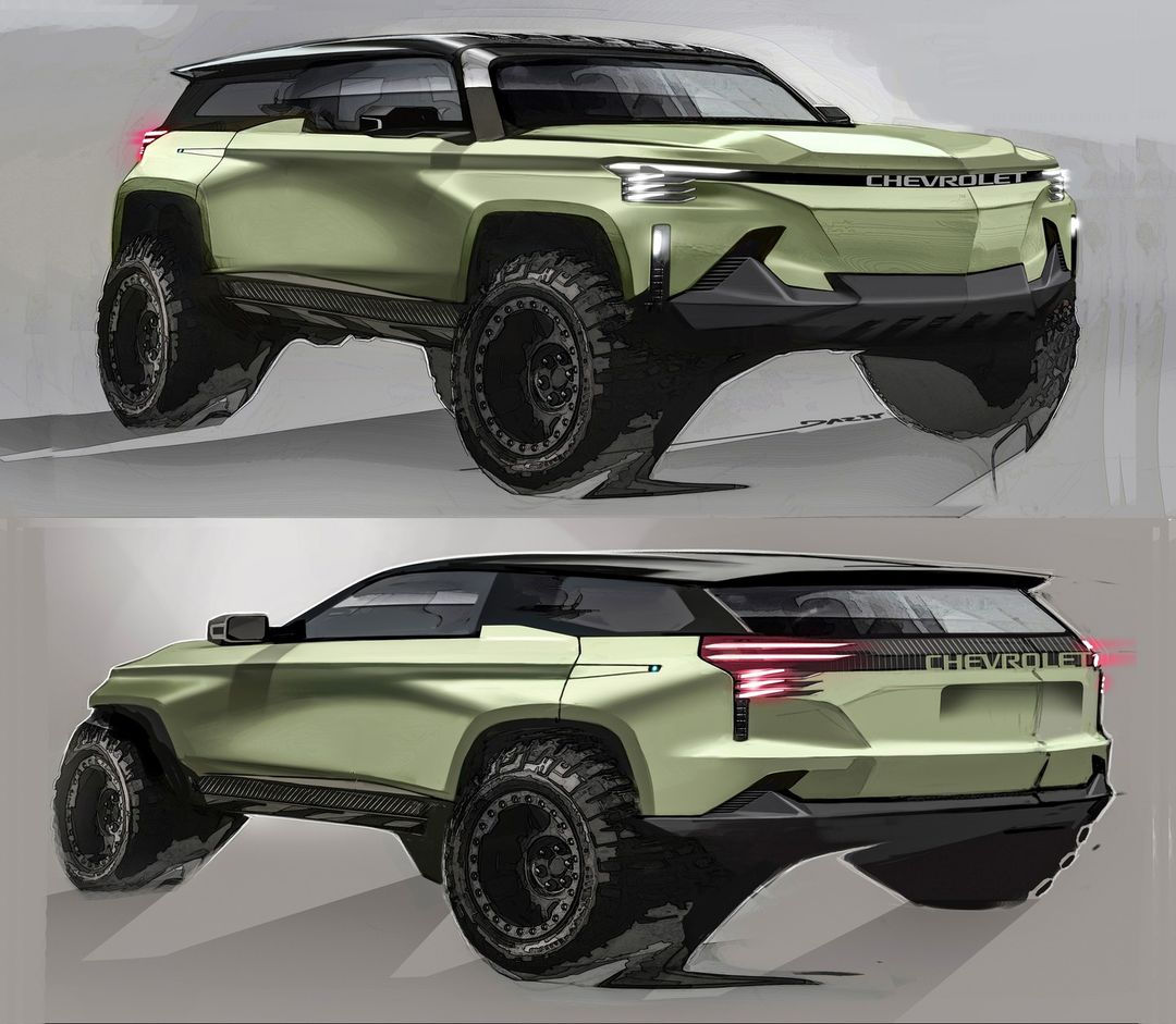 Wallpaper #dme45pIBSpphPi3-vDR26 Brazen 3 Door Chevy Ev SUV Feels Like a K5 Blazer Redux to Imaginative
