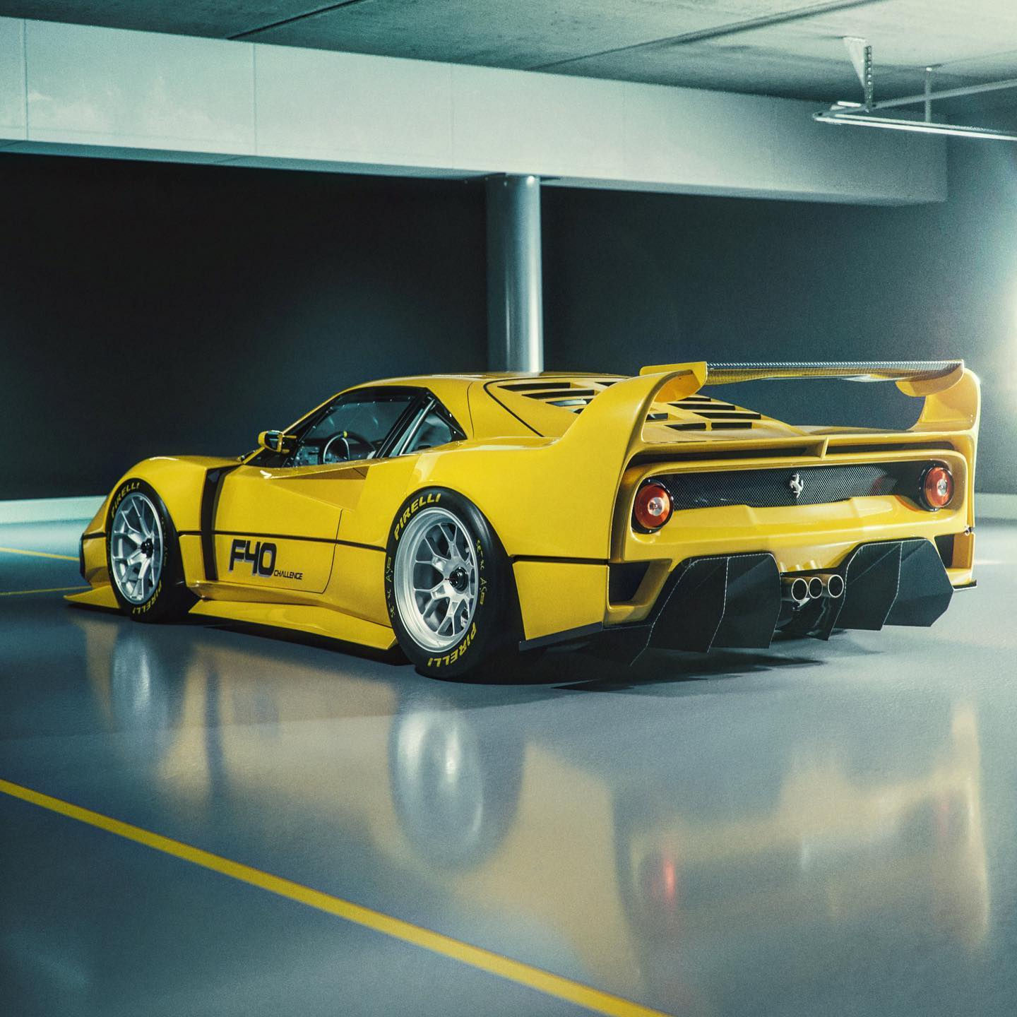 Wallpaper #53Nag44BFI5NbQksGBk212 Ferrari F40 with Modern Gte and Challenge Dna is Not for the Digital