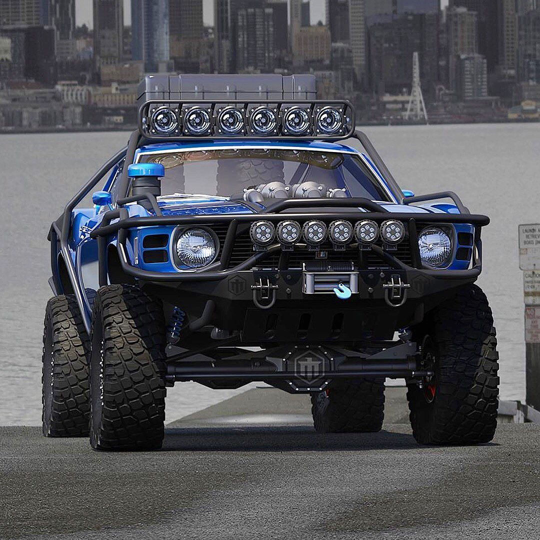 Wallpaper #9UVFk44B7YBJg1BV6p5s29 Lifted 1970 Ford Mustang Boss 302 Concept Has an Exoskeleton for Days