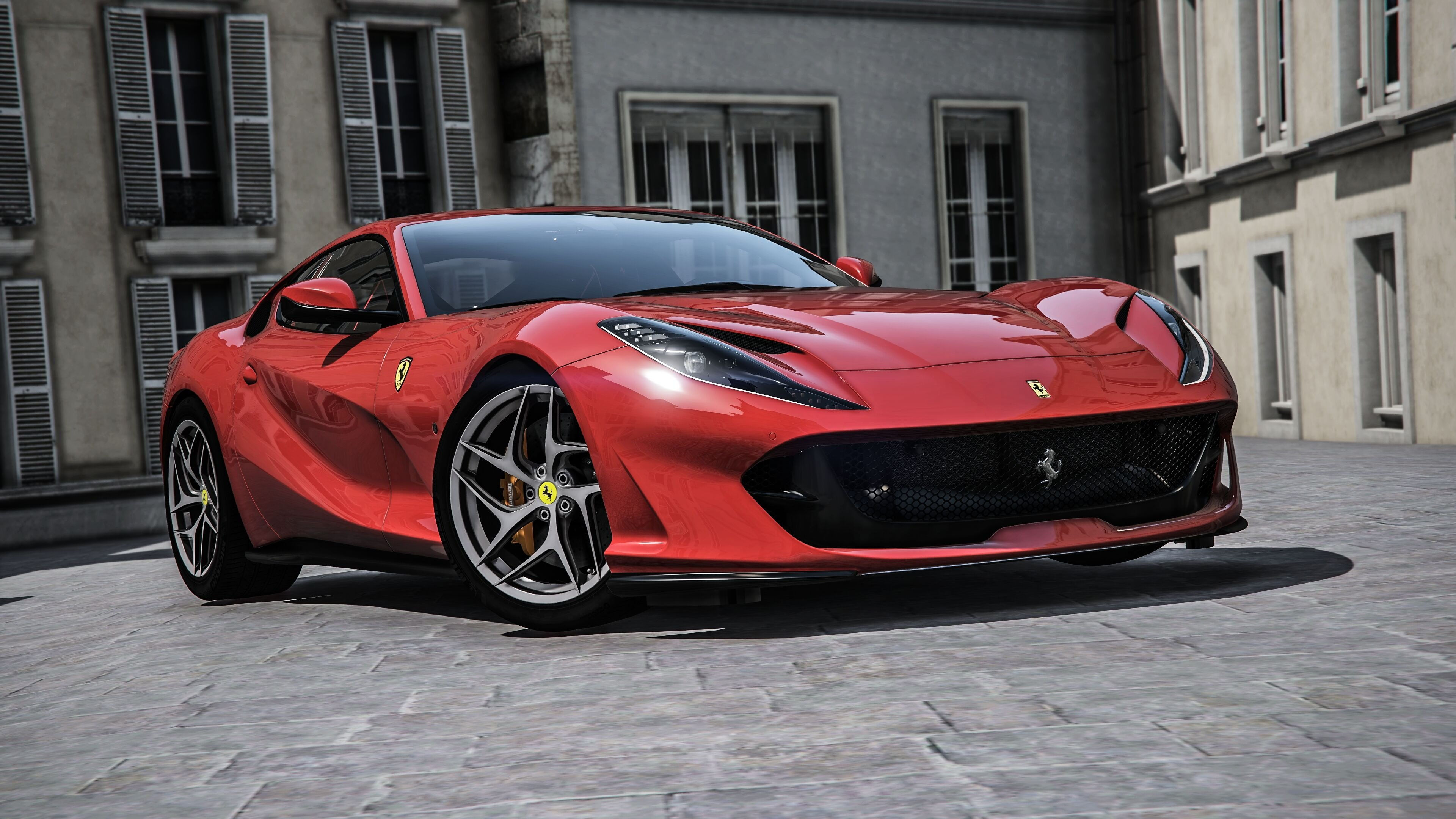 Wallpaper #py7eOJMBeCfPaRV8brst140 Widebody Ferrari 812 Superfast Looks Like a Bodybuilder Sits Low