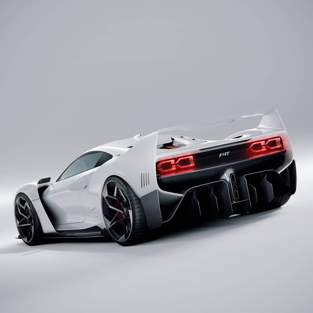 Wallpaper #FUUpqI4B7YBJg1BVPKcX10 Modern Ferrari F40 Rendered by Lamborghini Designer Looks Muscular