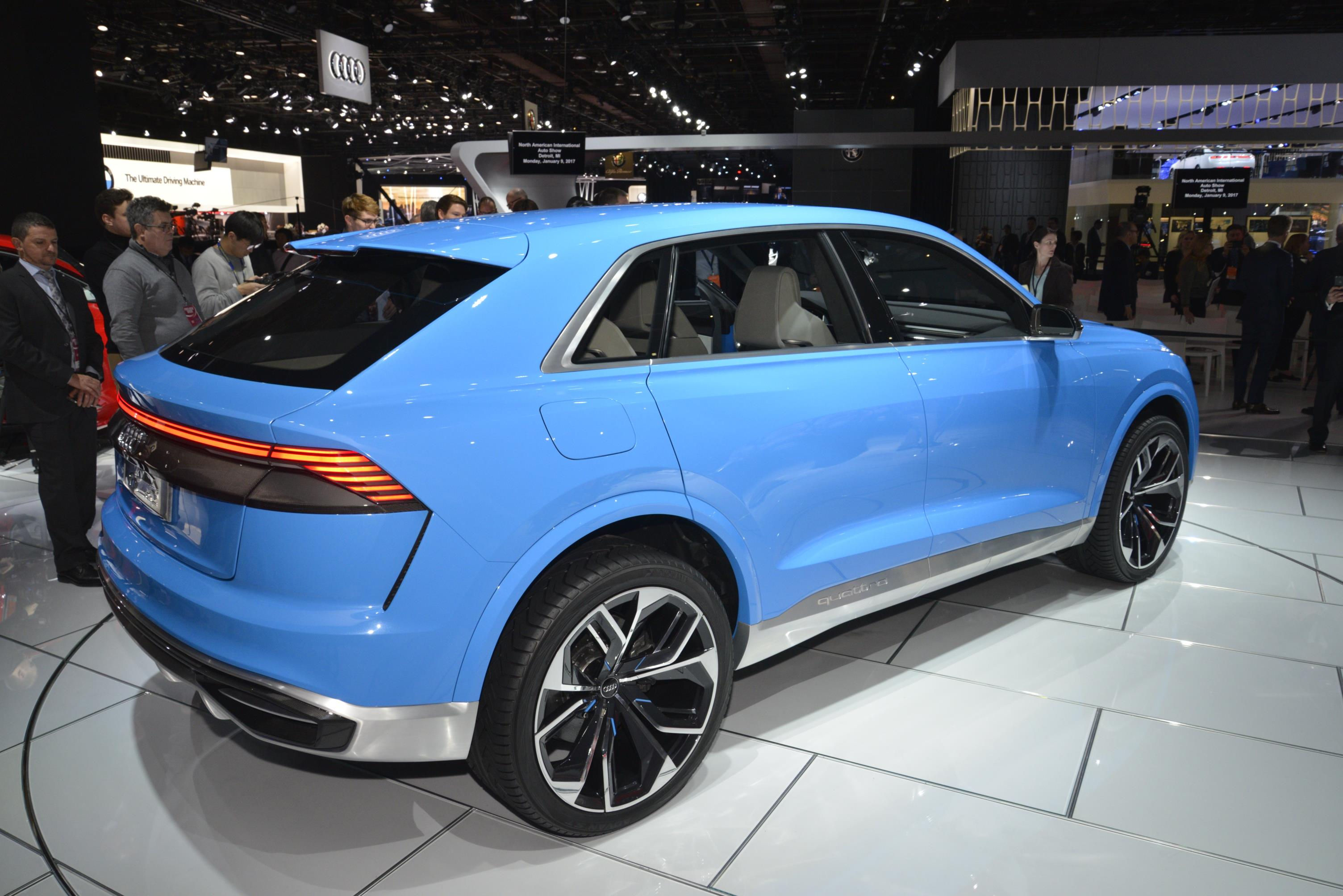 Wallpaper #JX3x844Bnwiau_P64w6158 Audi Q8 Concepts Bombay Blue Paint Brightens 2017 Detroit Auto Show