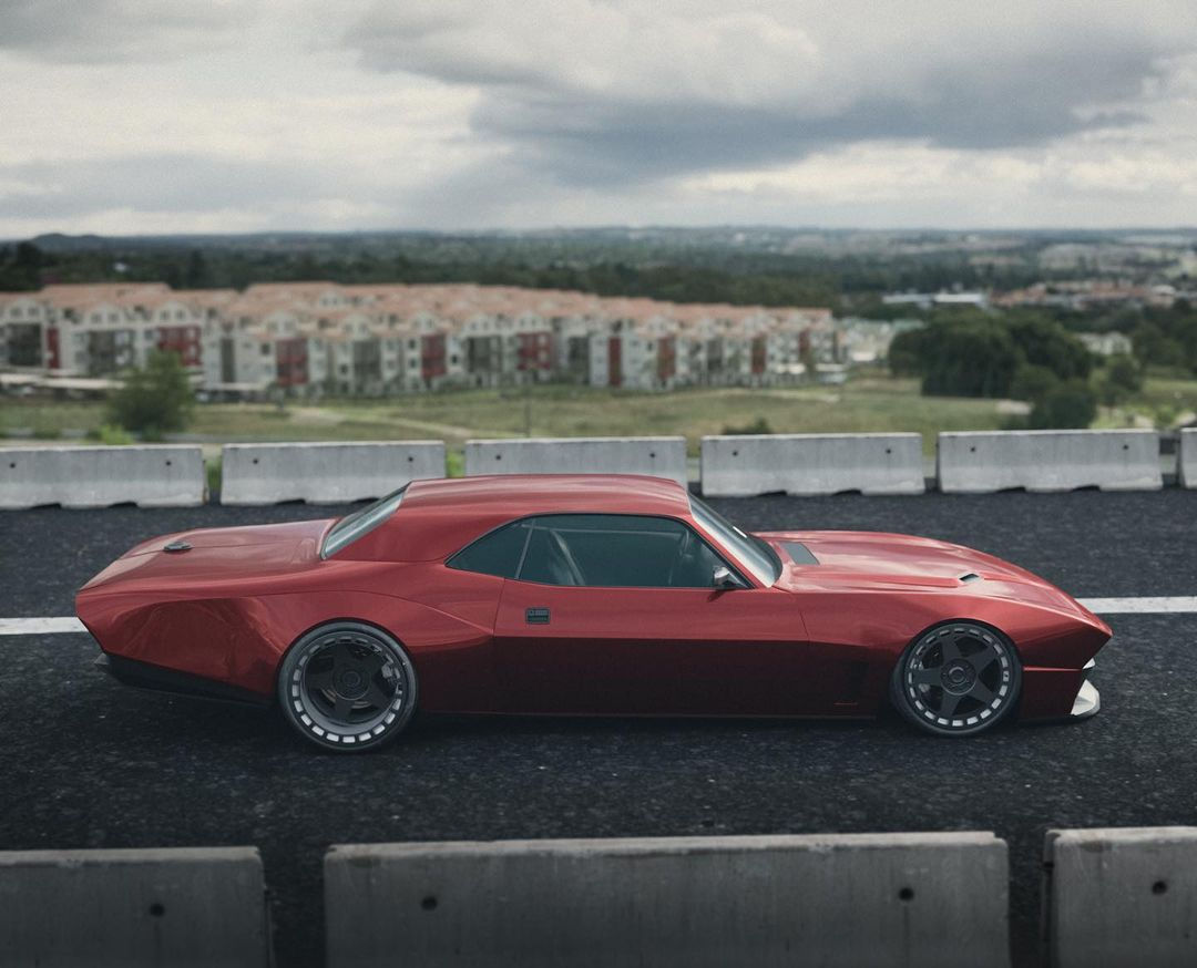 Wallpaper #4xn9JI8BtGB6xQ78CoUC21 Dodge Challenger Srt Gets Extreme Retro Futuristic Cgi Makeover in Mere