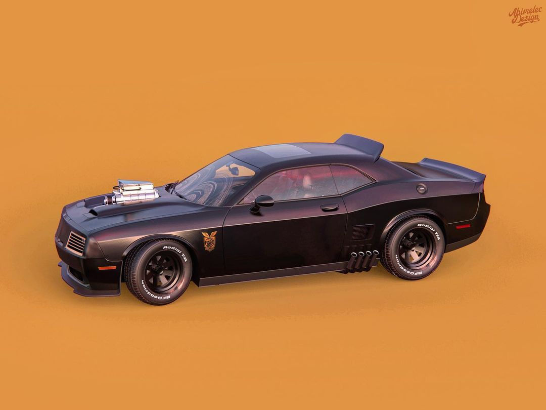 Wallpaper #EeofV5MBlwTYPL18-hFo28 Dodge Challenger Hellcat Interceptor Brings Back the Mad Max Pursuit