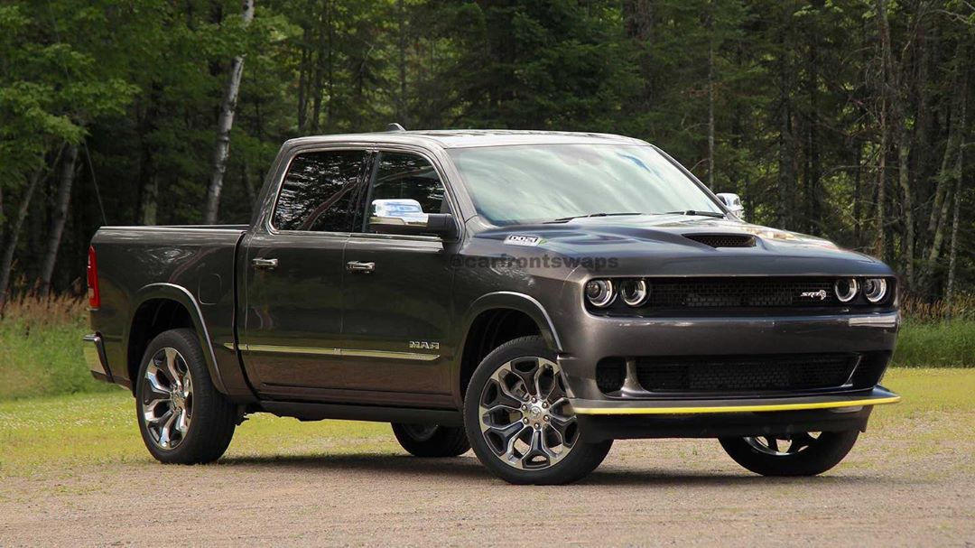 Wallpaper #f7jg15IBJvJKYCmEq-UZ342 Dodge Challenger Hellcat Ram 1500 Face Swap is a Muscle Truck