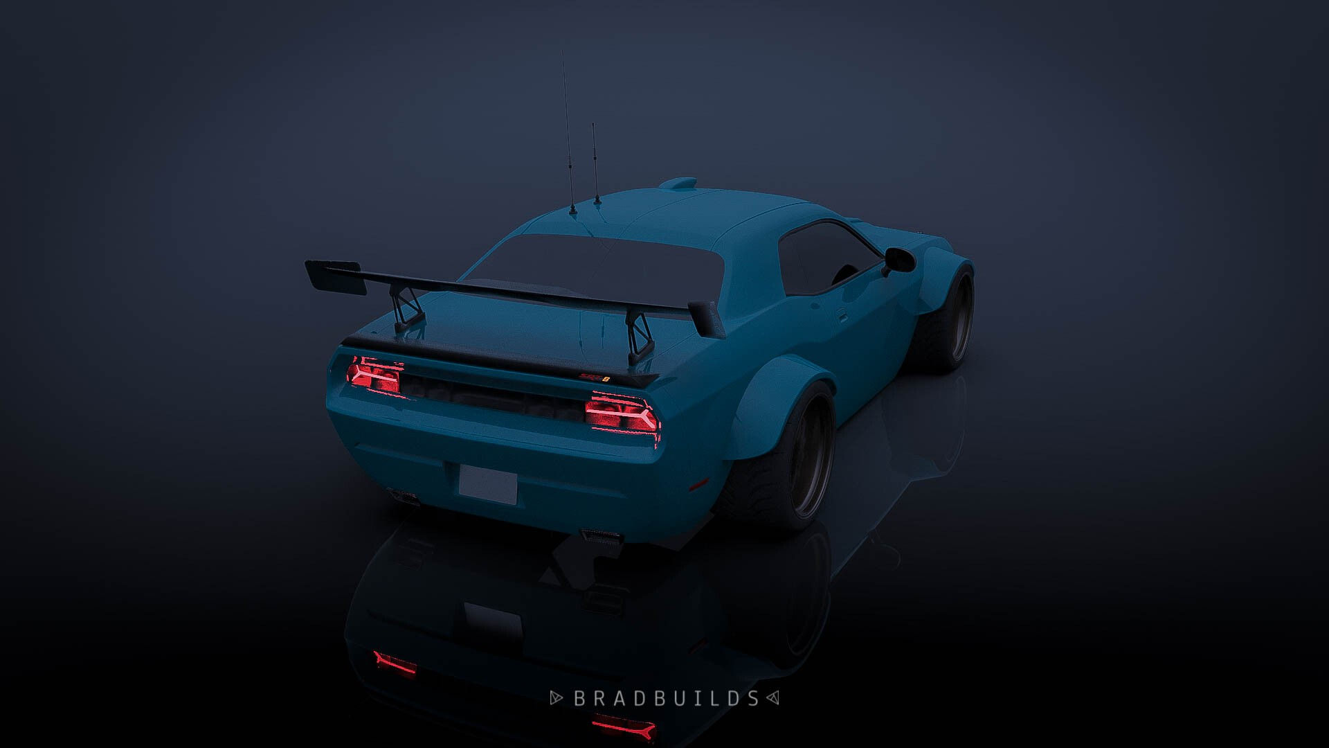 Wallpaper #4xn9JI8BtGB6xQ78CoUC48 Dodge Challenger Cyber Bully Looks Like a Widebody Offender
