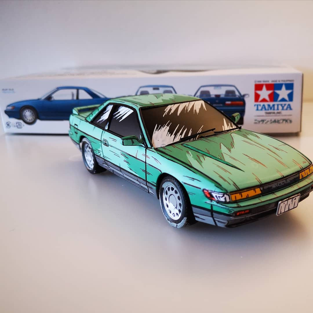 Wallpaper #Q0C9MJMBJhL2WPbaUsPT128 Car Models Painted to Look Like Initial D Cartoons Are Epic Autoevolution