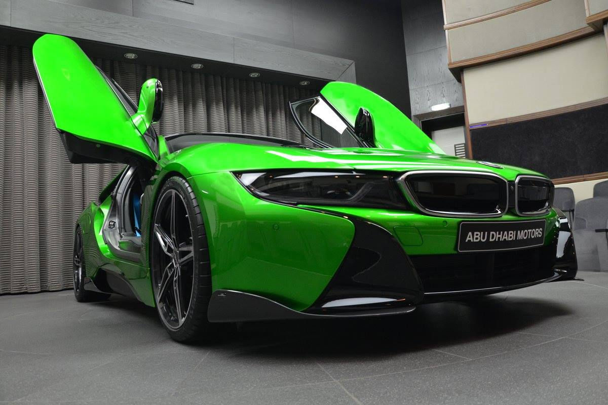 Wallpaper #IkXalY4B7YBJg1BV3qBw40 Lava Green BMW i8 Revealed in Abu Dhabi Autoevolution