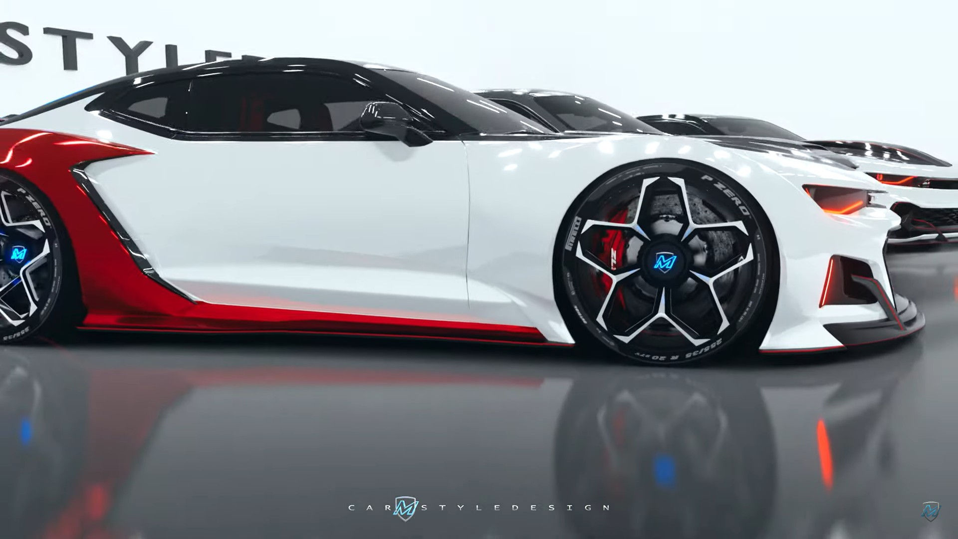 Wallpaper #9e8PTJMBMN-XEVvV-jzI20 Camaro Zl1 and Challenger Srt Become the Cgi Kings of the Slammed