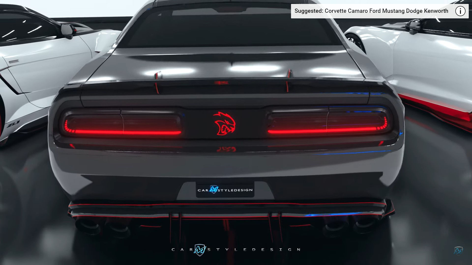 Wallpaper #9e8PTJMBMN-XEVvV-jzI28 Camaro Zl1 and Challenger Srt Become the Cgi Kings of the Slammed
