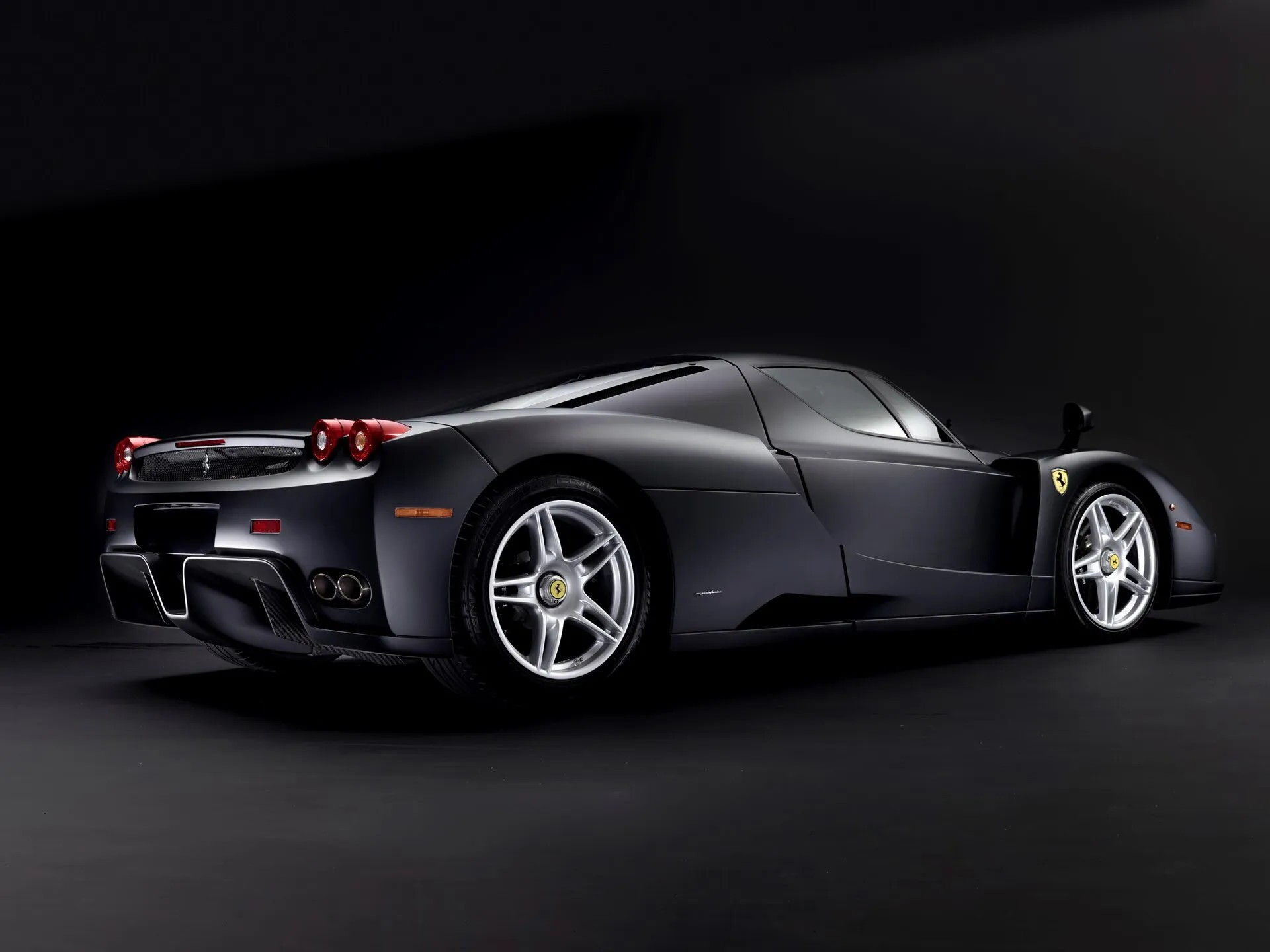 Wallpaper #fHQ3044B_8f4nGFaT3VF9 1 of 1 Matte Black Ferrari Enzo Brings Us Back to the Simpler Times of