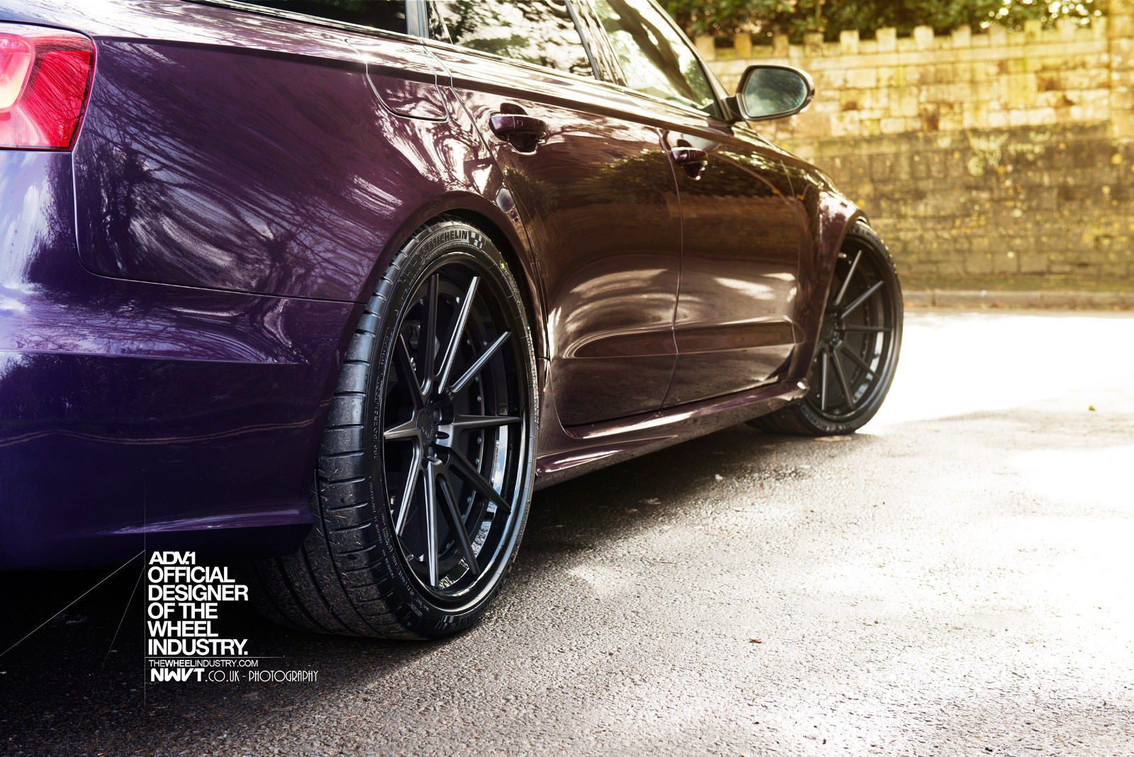 Wallpaper #s-_NTJMBMN-XEVvV_T4S26 Purple Sled Audi Rs6 Avant on Adv1 Wheels Autoevolution
