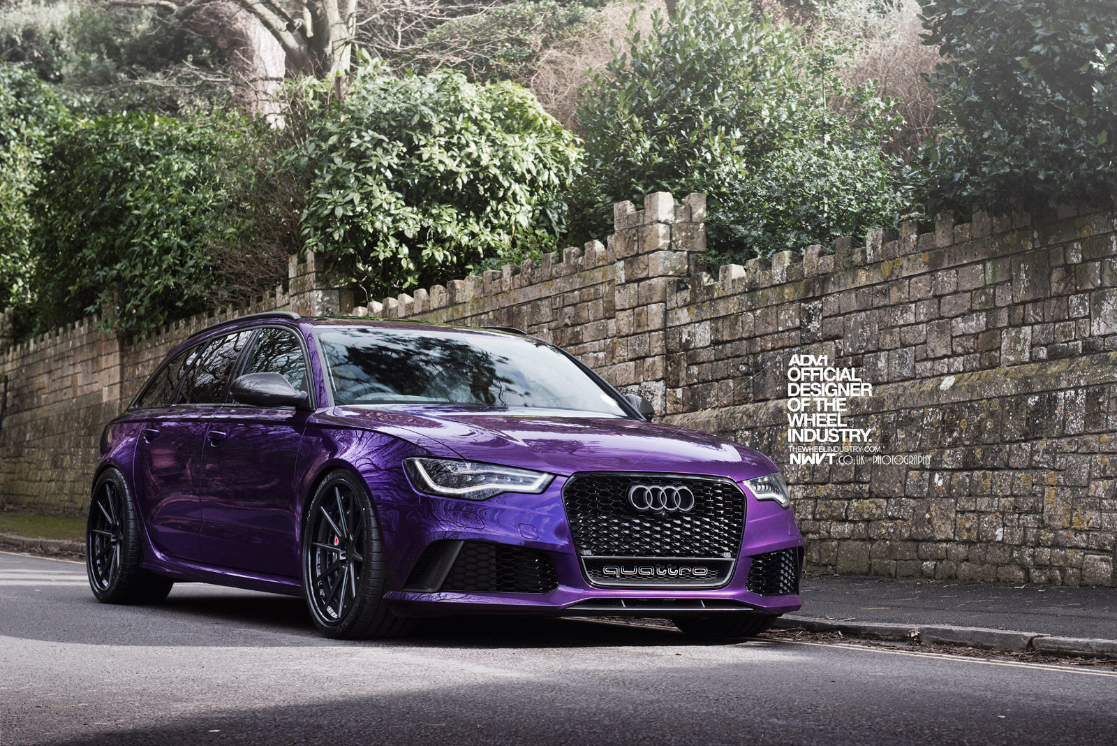 Wallpaper #s-_NTJMBMN-XEVvV_T4S0 Purple Sled Audi Rs6 Avant on Adv1 Wheels Autoevolution