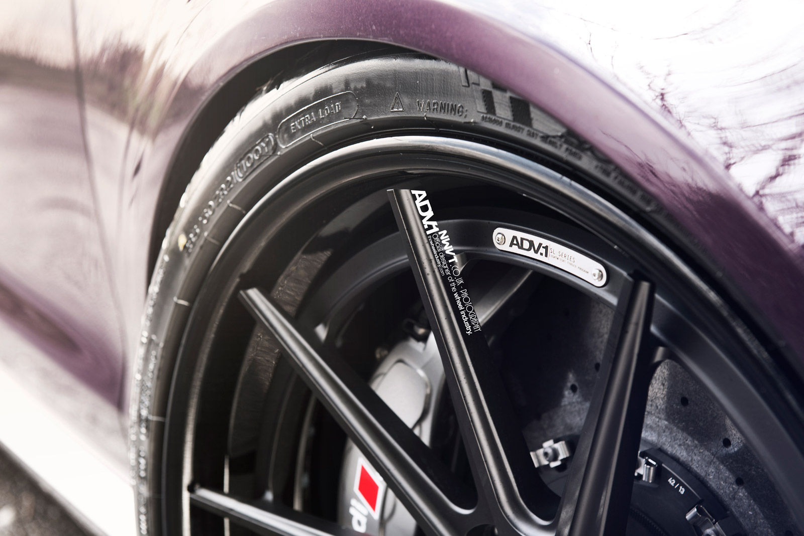 Wallpaper #s-_NTJMBMN-XEVvV_T4S61 Purple Sled Audi Rs6 Avant on Adv1 Wheels Autoevolution