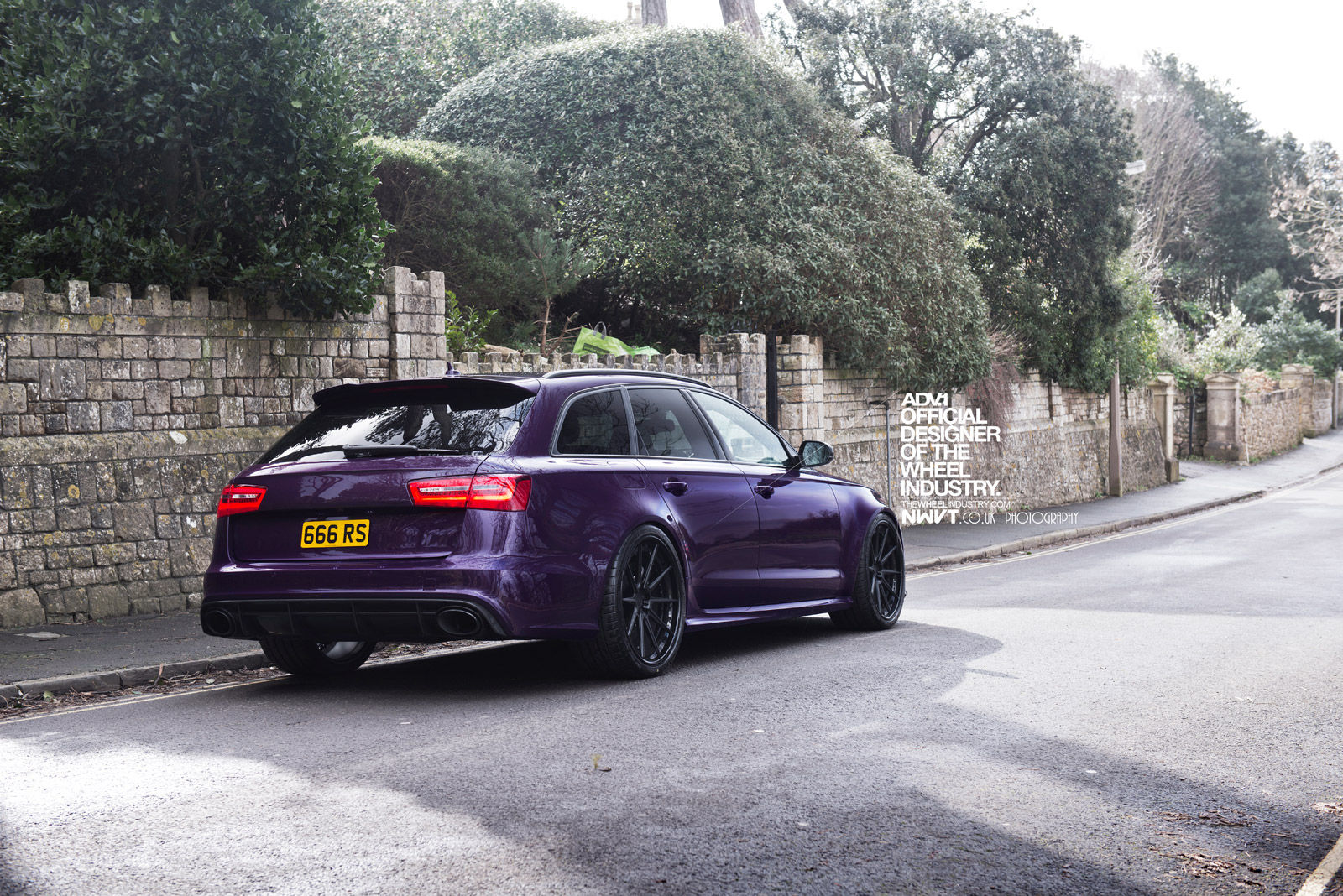 Wallpaper #s-_NTJMBMN-XEVvV_T4S9 Purple Sled Audi Rs6 Avant on Adv1 Wheels Autoevolution