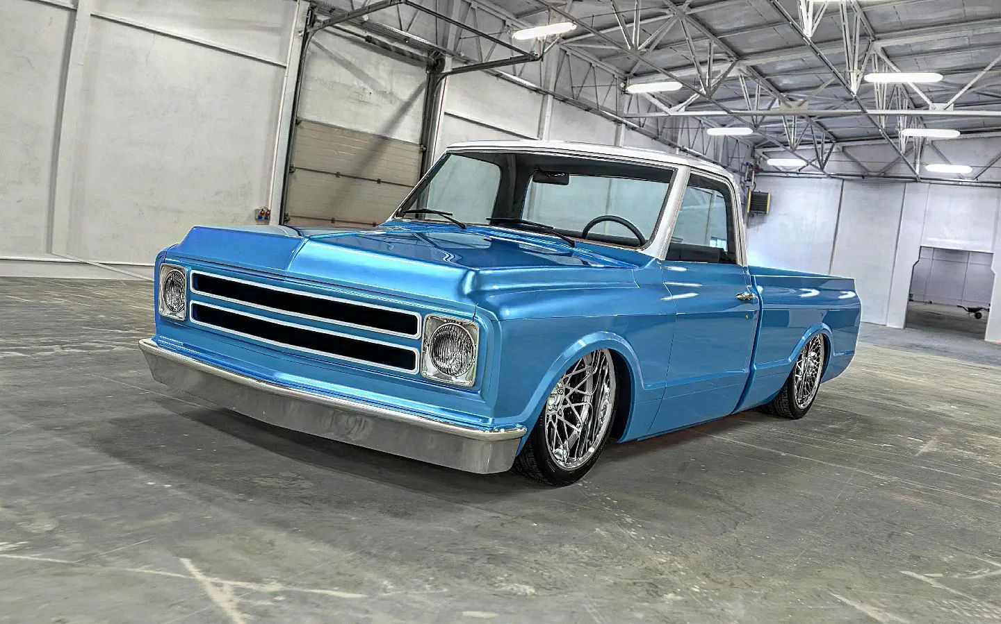 Wallpaper #FqmthpcBxbDgA0RlUe3m197 Two Tone 1967 Chevy C10 Sits Classically Low on American Racing Wheels