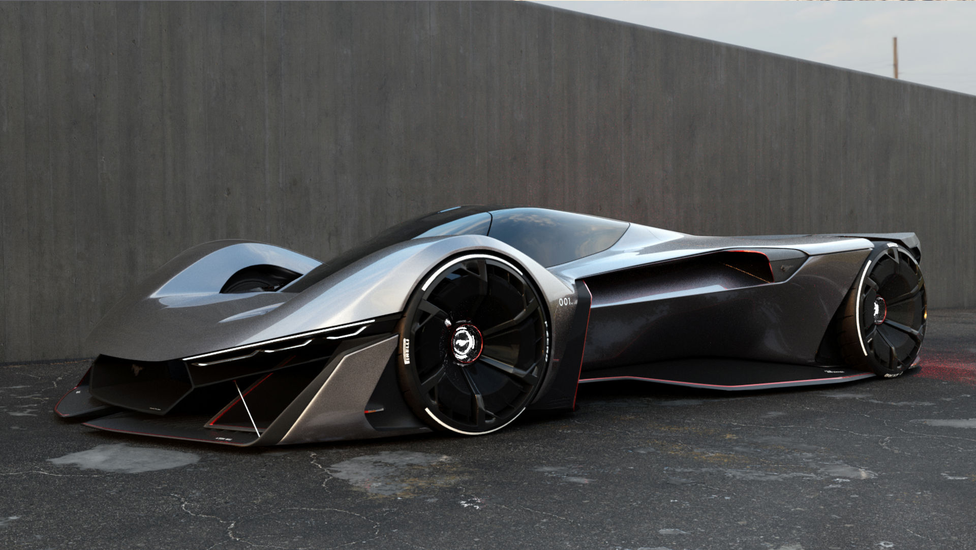 Wallpaper #-Bl0EY8BtGB6xQ789GGv30 A Ford Sponsored Project Shows Us a Hypercar Mustang from the Future