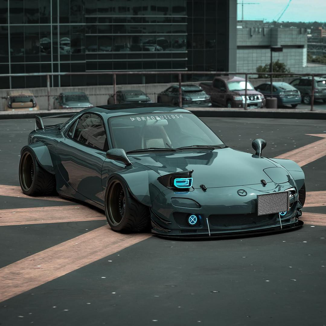 Wallpaper #LBlTJI8BtGB6xQ78qYWJ3 Widebody Mazda Rx 7 Looks Ready for Cyberpunk Future Autoevolution