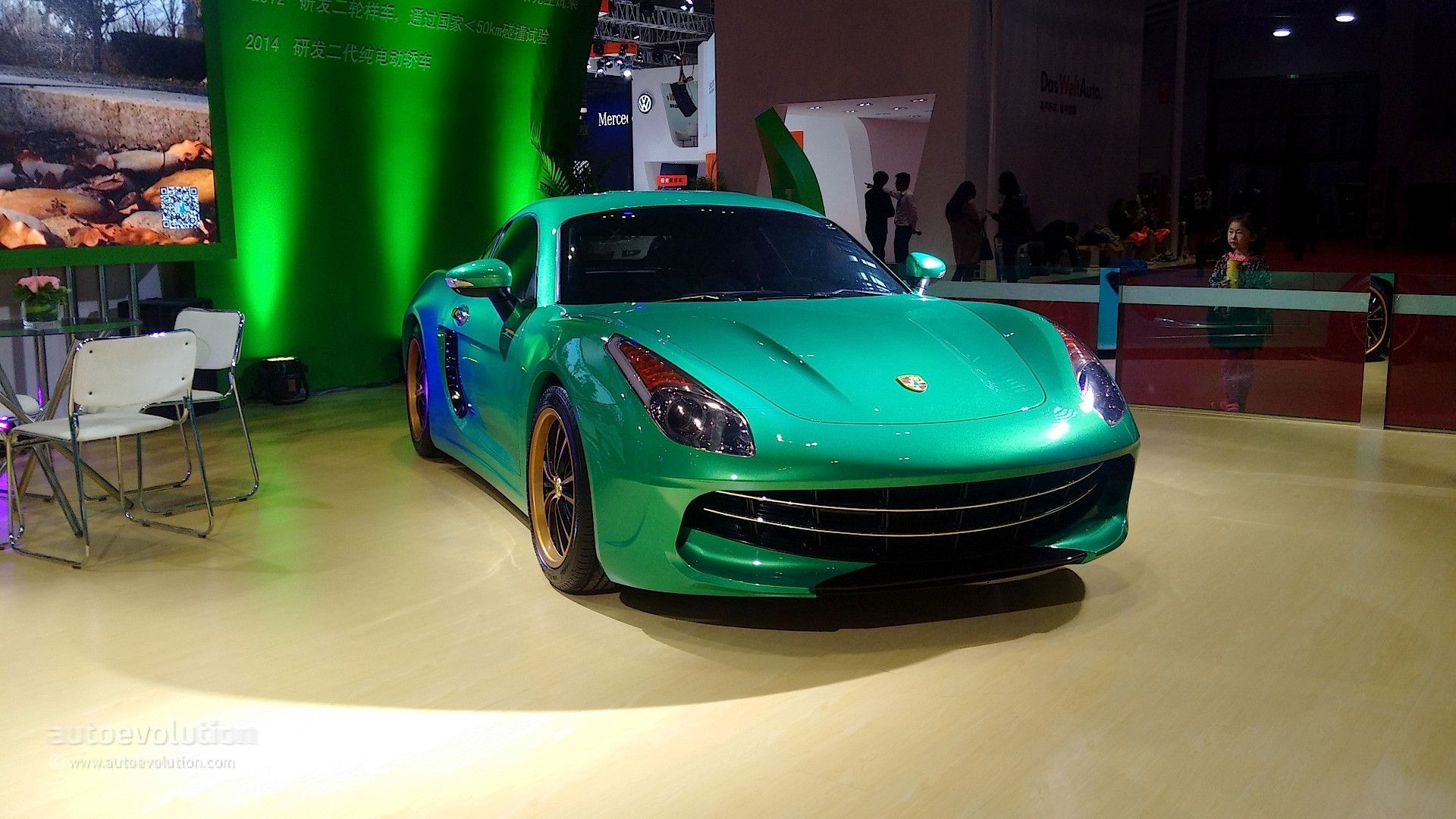 Wallpaper #8GicGZMBSpphPi3-_Rck3 This Smiling Ferrari is a Chinese Porsche Cayman Copycat in Shanghai