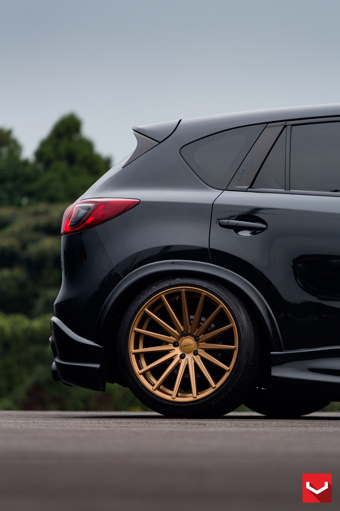 Wallpaper #OkCPMZMBJhL2WPbaT8fn248 Mazda Cx 5 Tuned with Vossen Wheels and Air Suspension Autoevolution