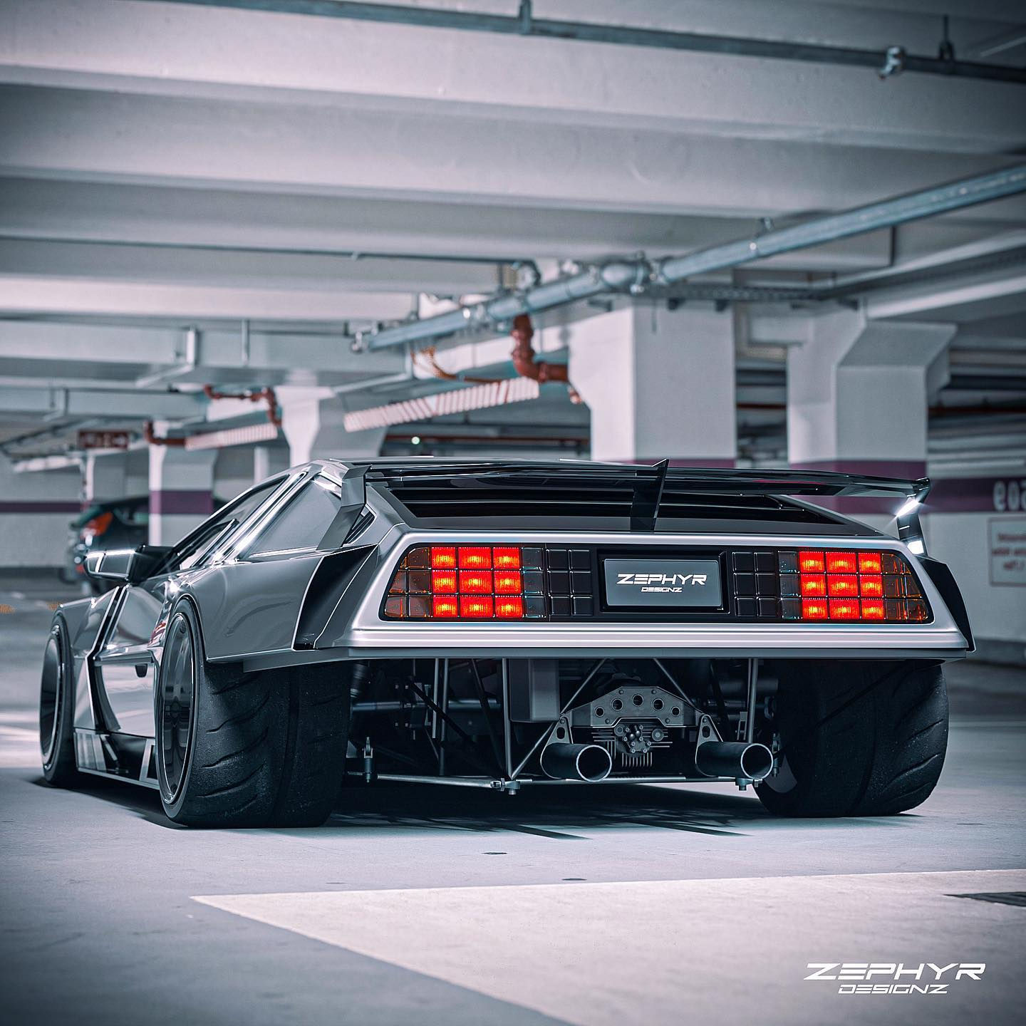 Wallpaper #_BkvK48BtGB6xQ78U4wd21 Widebody 1000 Hp Delorean Restomod Concept Harbors a Cool Flat 12