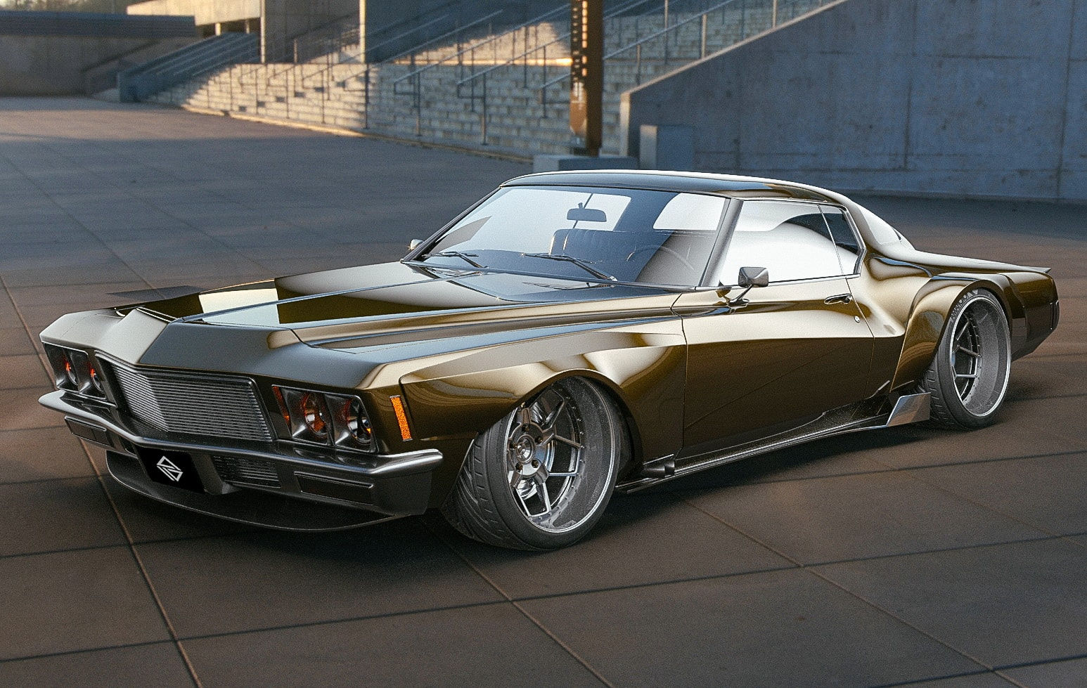 Wallpaper #bLhg2pIBJvJKYCmEEfFw328 1971 Buick Riviera Widebody Concept is Both Timeless and a Little