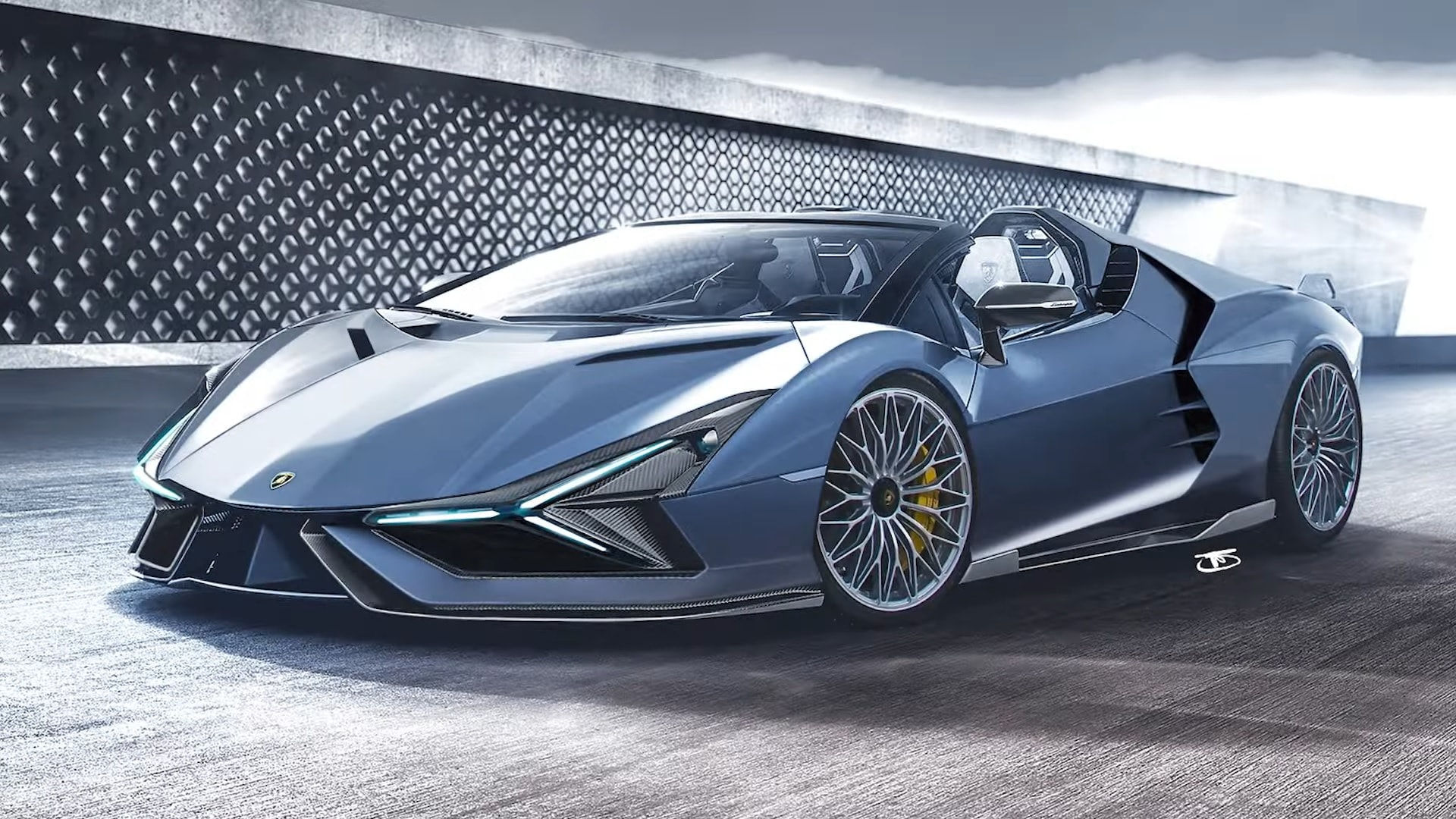 Wallpaper #2meb55IBSpphPi3-_DiQ144 2023 Lamborghini Aventador Successor Imagined with Sian Fkp 37 Design