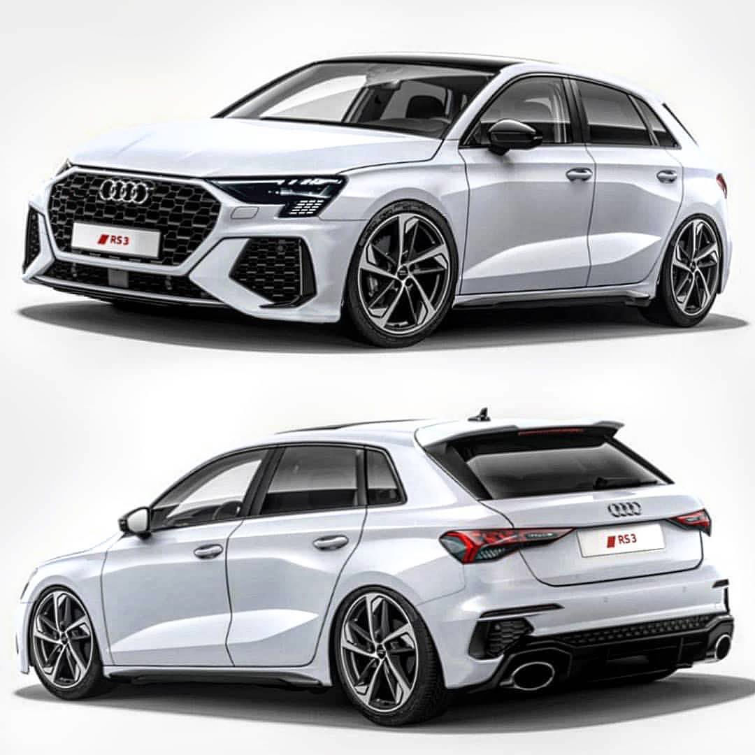 Wallpaper #B2gSIpMBSpphPi3-4DJ-180 2022 Audi Rs3 Accurately Rendered Looks Like an Rs6 Hatchback