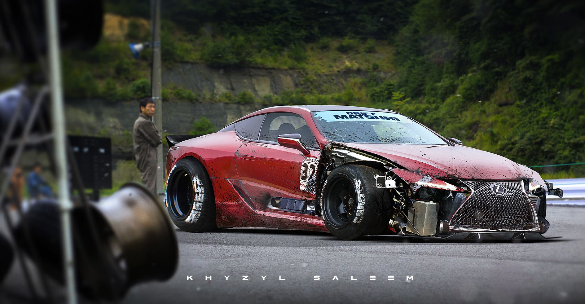 Wallpaper #nBbDMpMBygIvLWsI3ZMY103 Lexus Lc 500 Drift Car Rendering Follows the Story of the Real Lfa