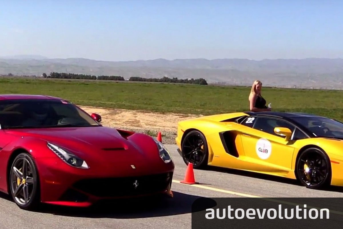 Wallpaper #YhnTI48BtGB6xQ7854SQ1 Watch Ferrari F12 vs Lamborghini Aventador Roadster the Atmospheric