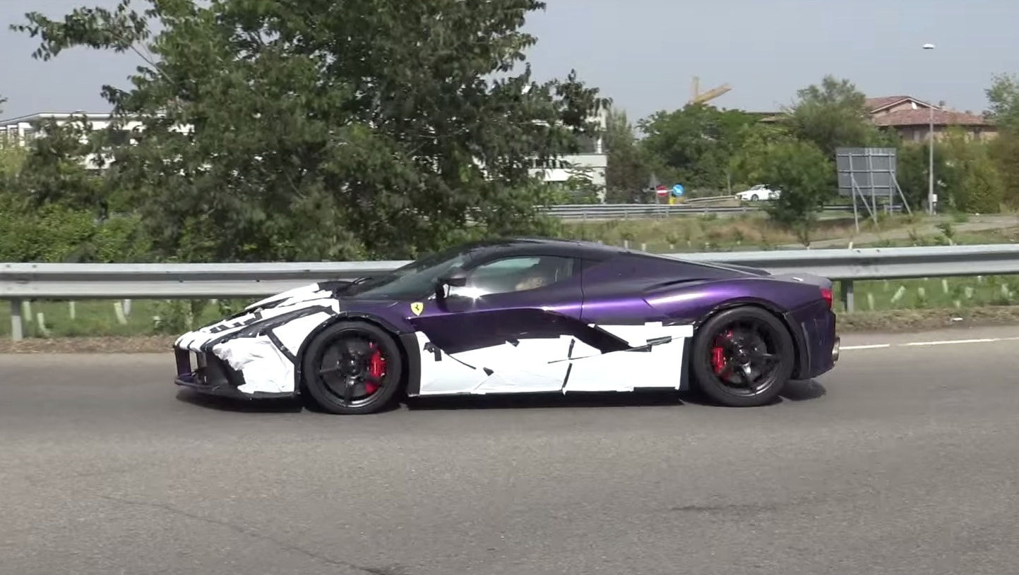 Wallpaper #7BrsUJMB1yWOL4qgVoBE3 Purple Laferrari One Off Spotted Driving Around Maranello Factory