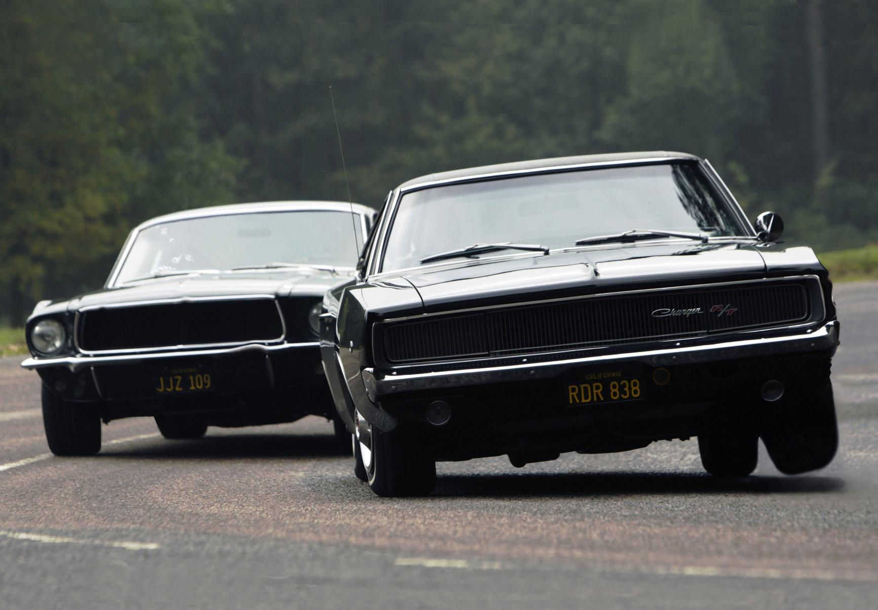 Wallpaper #OBf7PpMBPLD5_VEN6uG1156 Dodge Charger and Ford Mustang Recreate Iconic Bullitt Chase