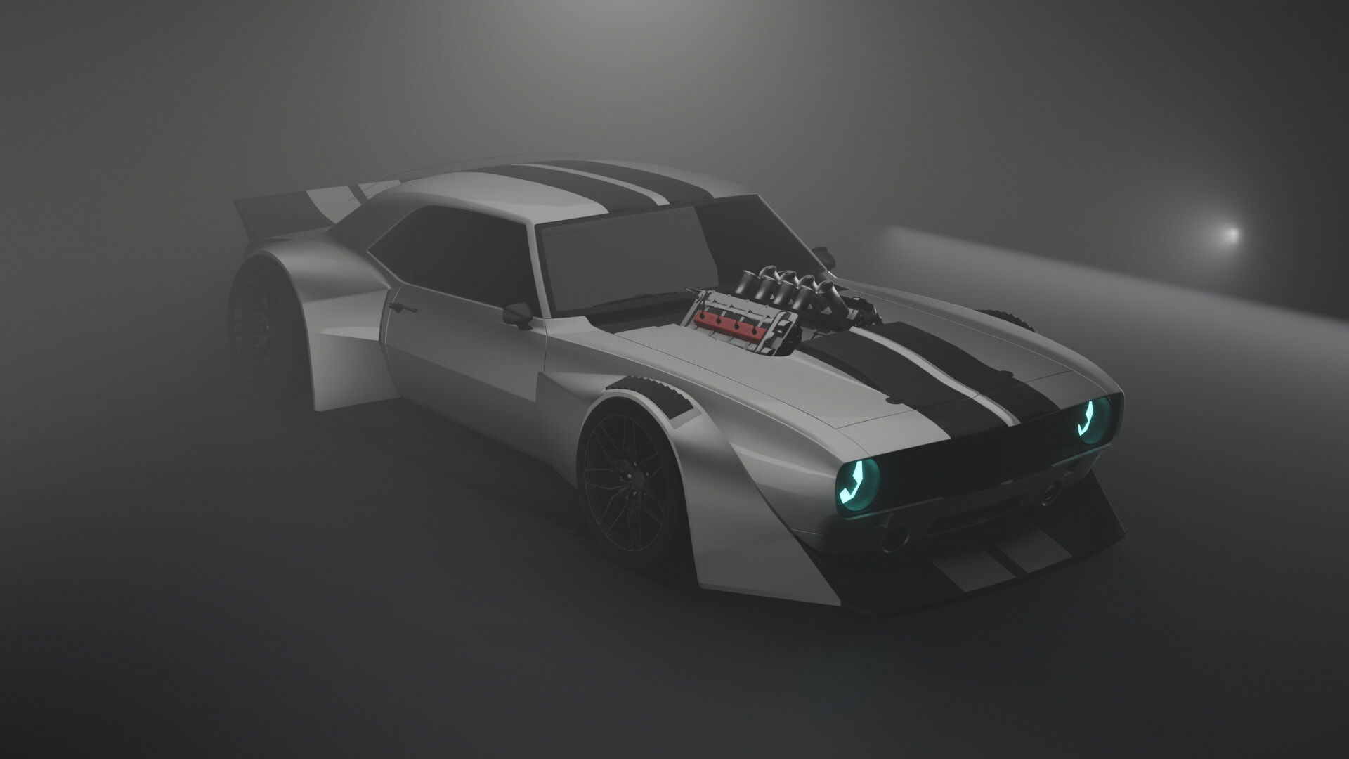 Wallpaper #jWiWF5MBSpphPi3-Jg-p490 1968 Camaro Gets Cyberpunk 2077 Widebody Rendering Big V8 with