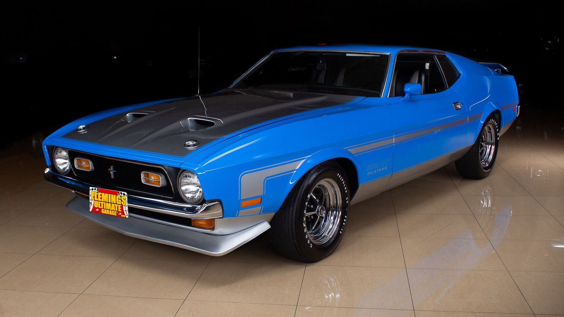 Wallpaper #BGjjFpMBSpphPi3-kQ39293 Grabber Blue 1971 Ford Mustang Boss 351 Looks Good as New Autoevolution